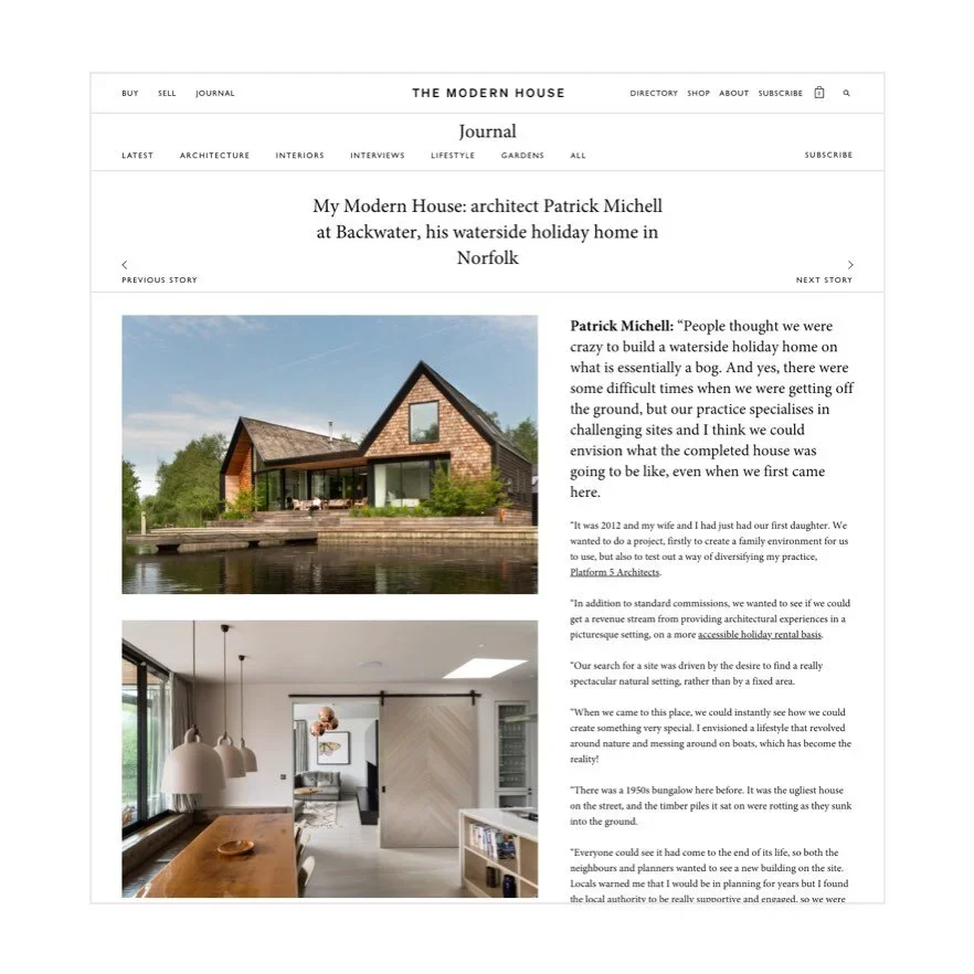 The Modern House featuring Backwater