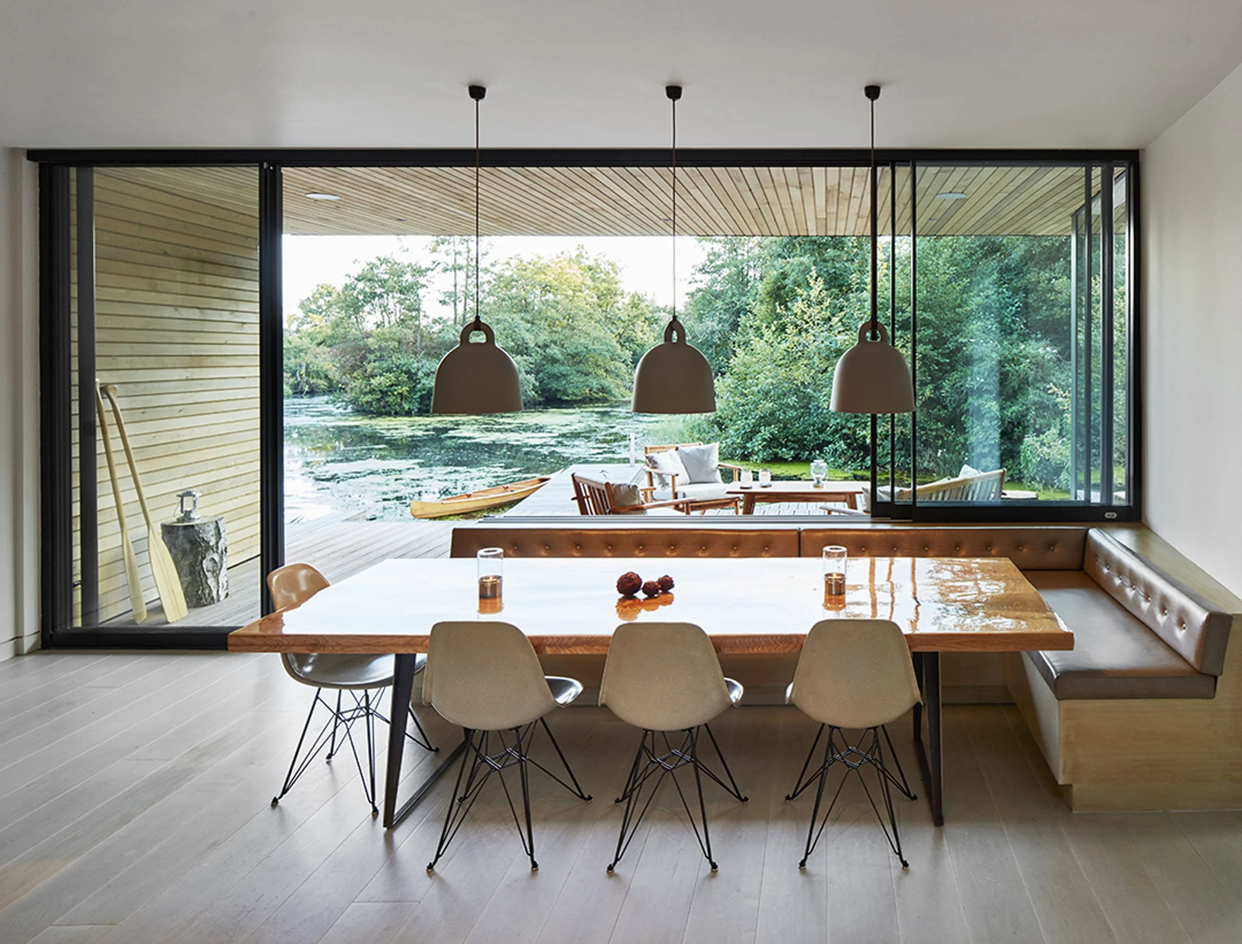Dining area at Backwater Norfolk
