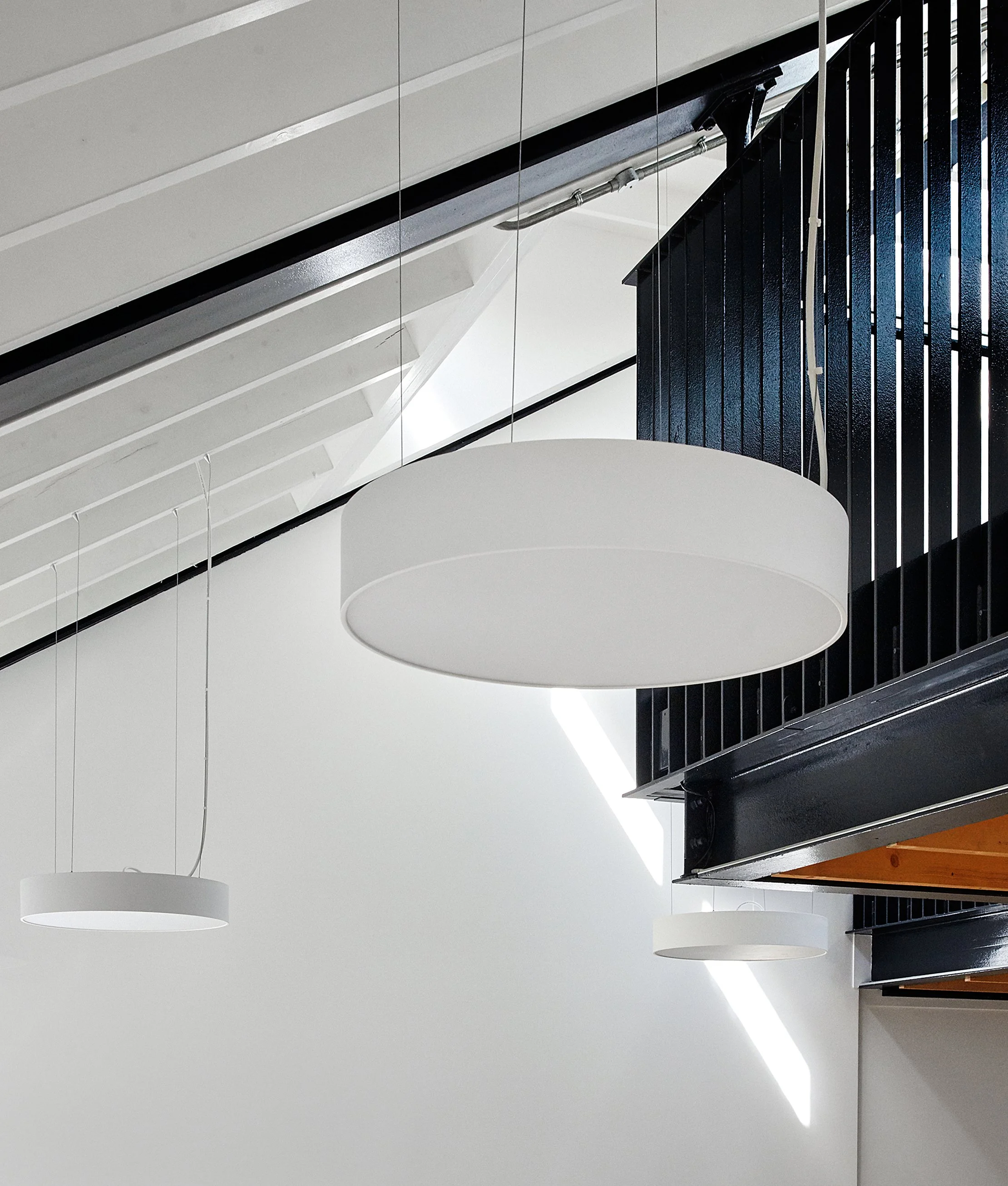 Feature lighting Bloomsbury office space