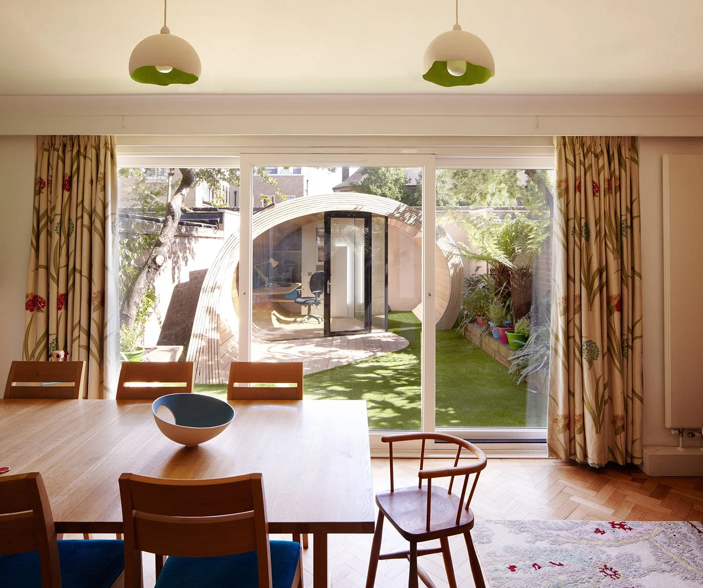 View of Shoffice from inside house