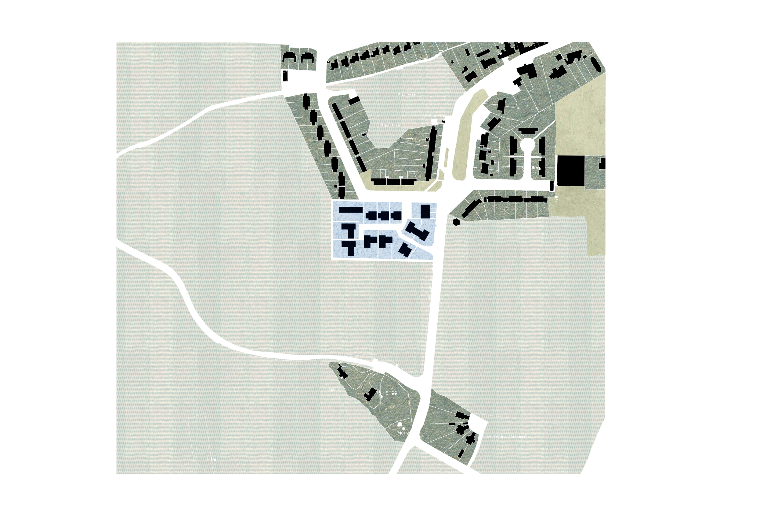 Site plan and related to the village of Hunsdon