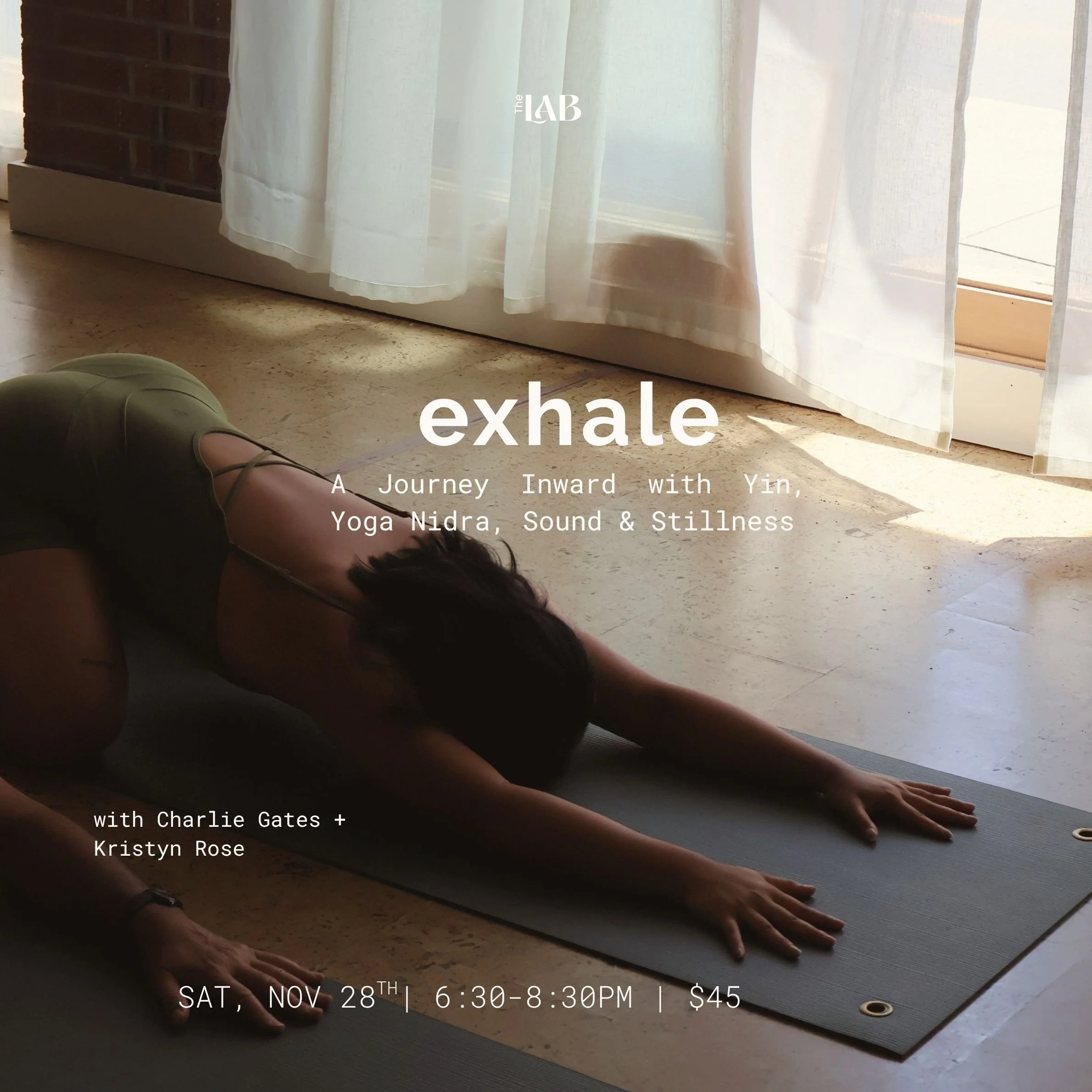 Exhale - Yoga Nidra, Yin, Soundscapes w/ Charlie + Kristyn Rose