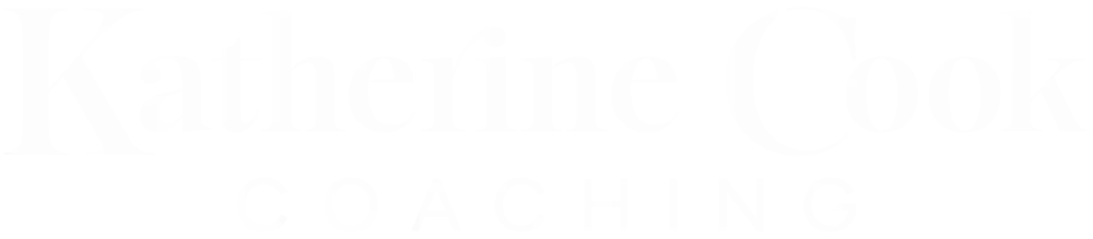 Katherine Cook Coaching logo in white on a dark background