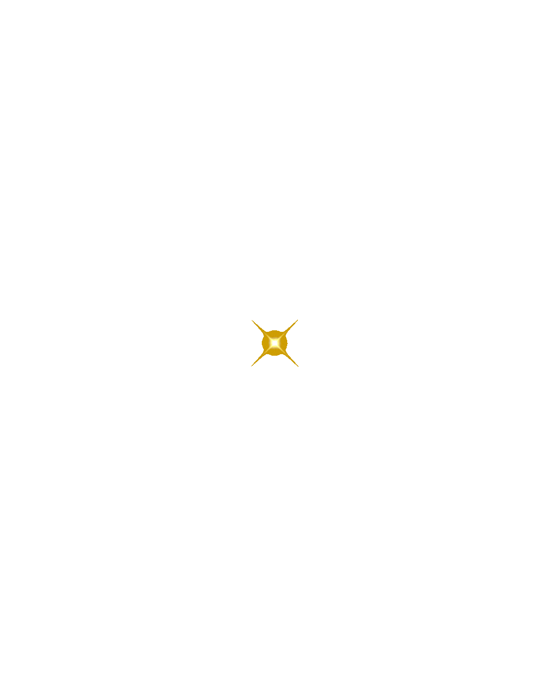Gold background with a small white star in the center