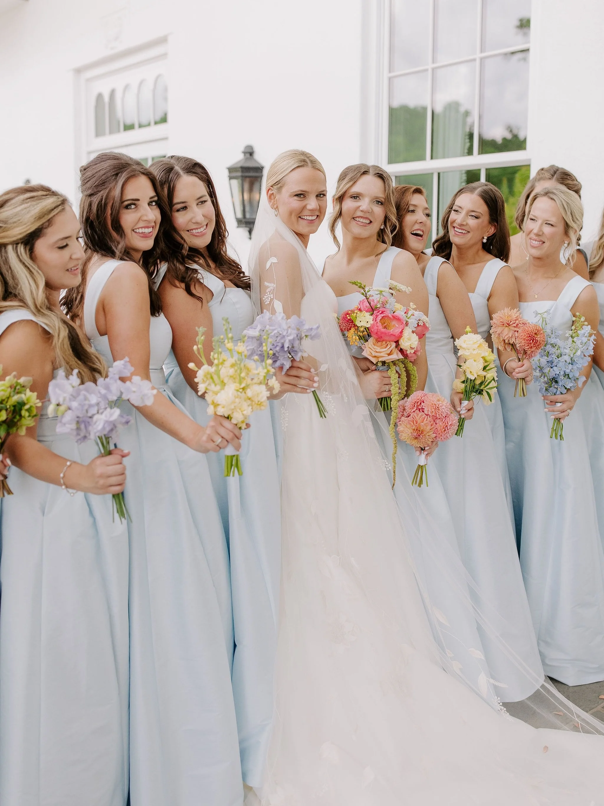 The most beautiful and joyful day celebrating Katie &amp; Doug! Let&rsquo;s start with the gorgeous details, sweetest bridesmaids  and the best start to wedding day! 

Amazing vendor team below:
Wedding planner- @ashleypierceweddings 
Photography- @l