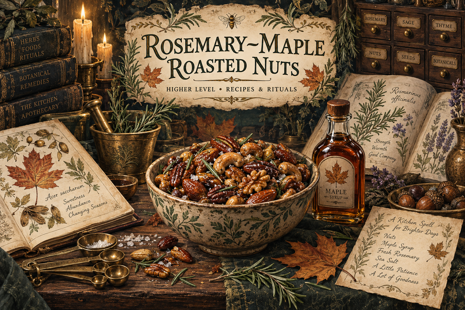 Rosemary-Maple Roasted Nuts