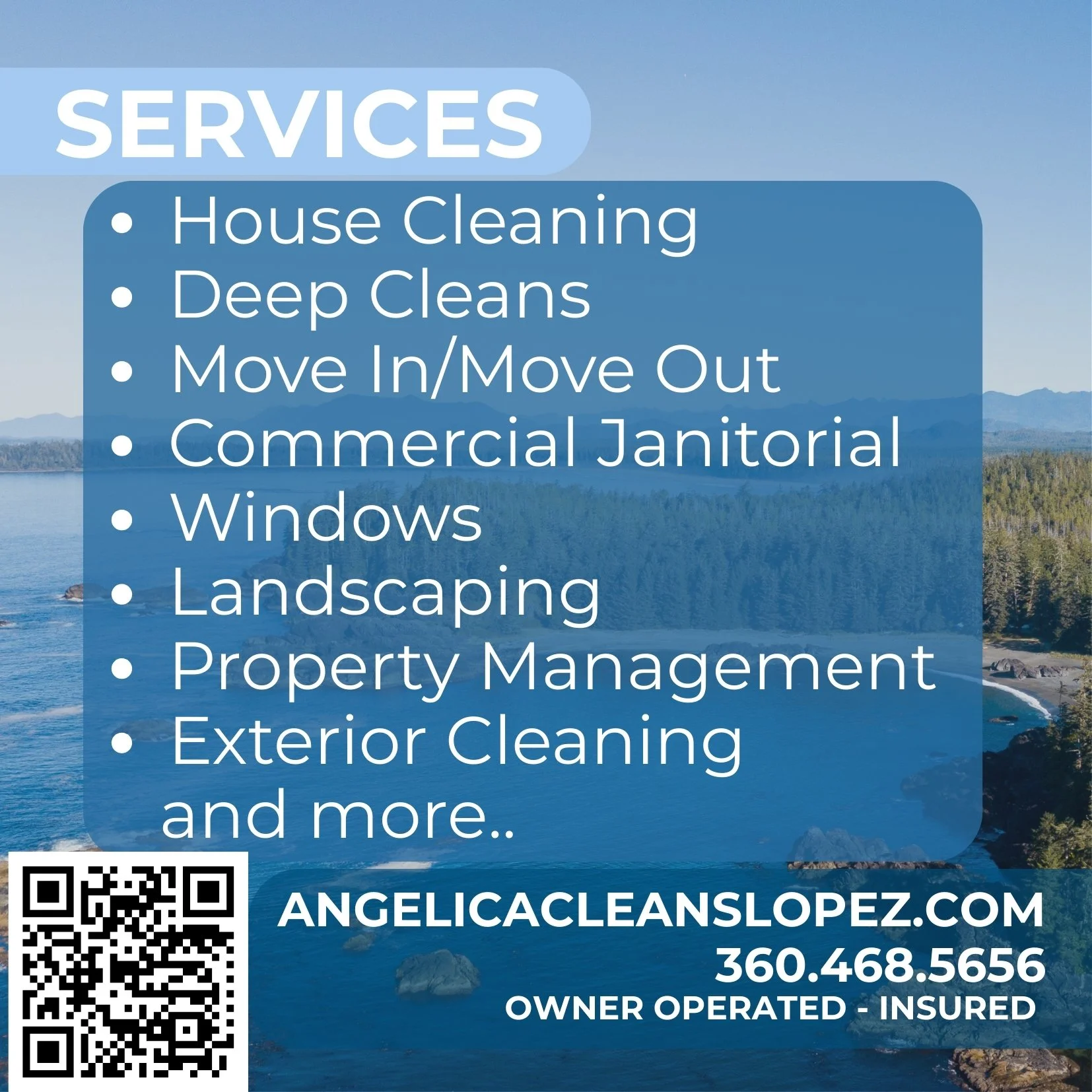 Angelica Lovesee Cleaning Lopez Island Washington San Juan County Washington Vacation Rental Management Housecleaning Best Housecleaner on Lopez Island Best Housecleaner on San Juan Island Best Housecleaner Orcas Island Island Sound Cleaning