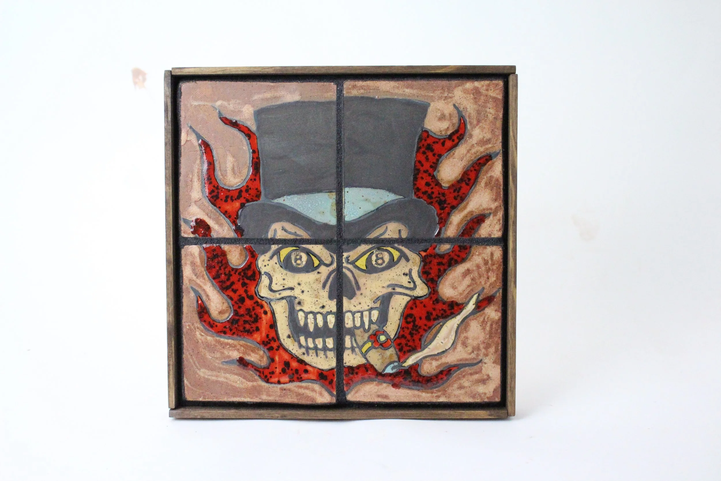 Flaming Skull Tiles