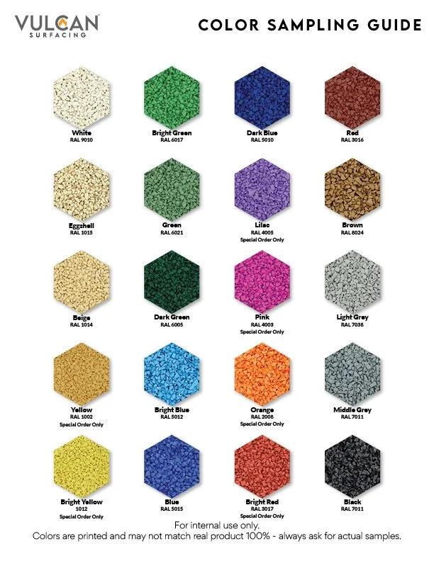 Vulcan Surfacing / Rubaroc - Color Sampling Guide