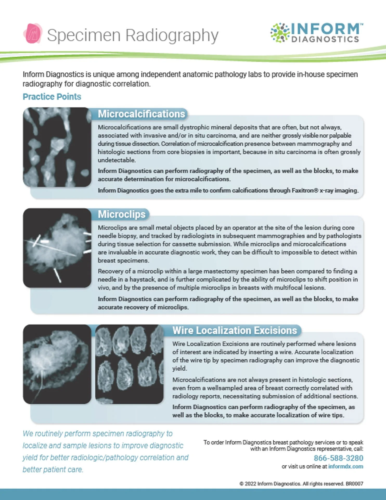 Inform Diagnostics - Specimen Radiography