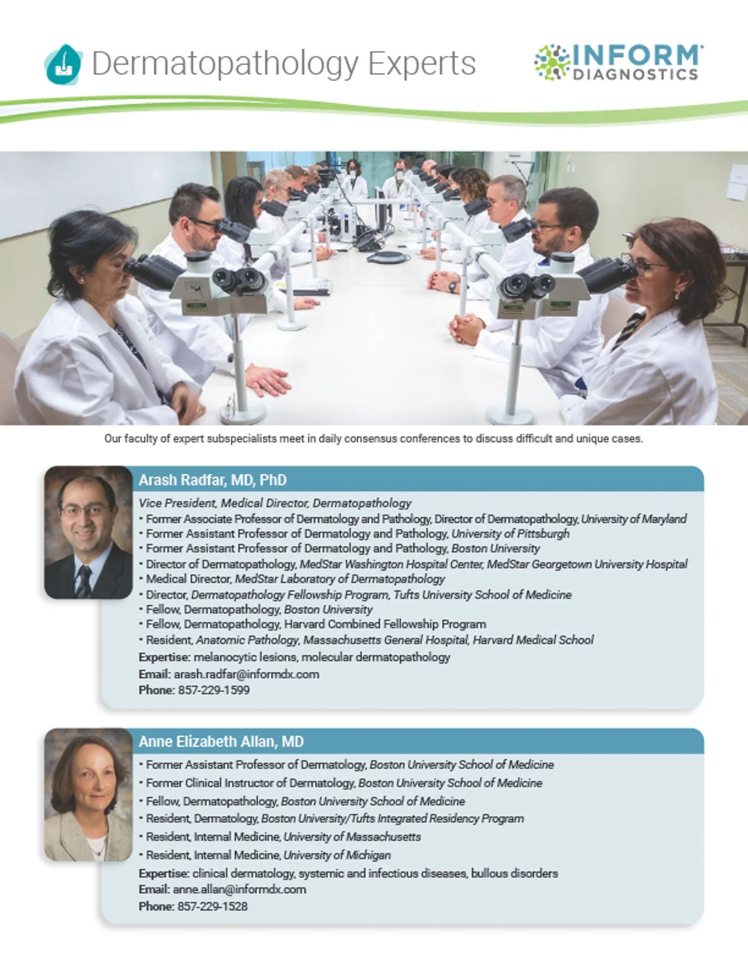Inform Diagnostics - Dermatopathology Expert Sales Sheet