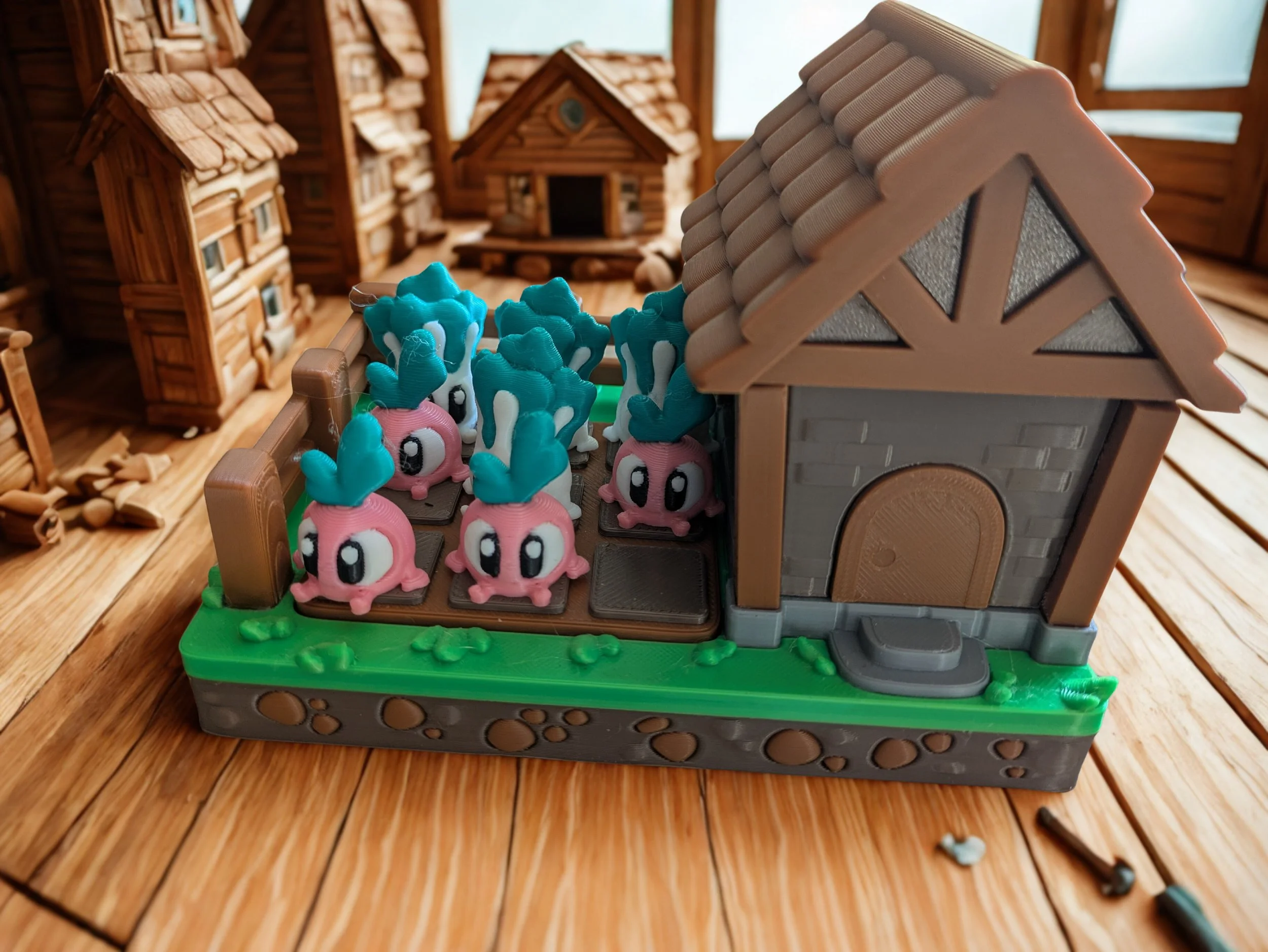 Veg garden tic tac toe