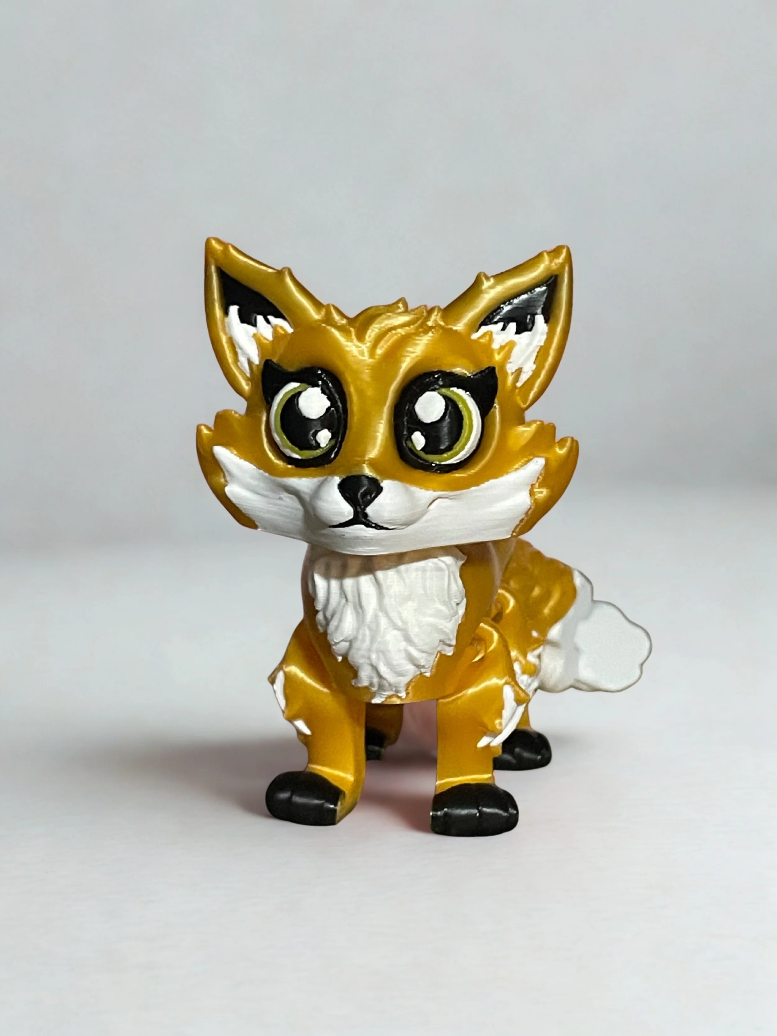 🦊 Little Forest Fox – 3D Printed Cute Animal Figurine