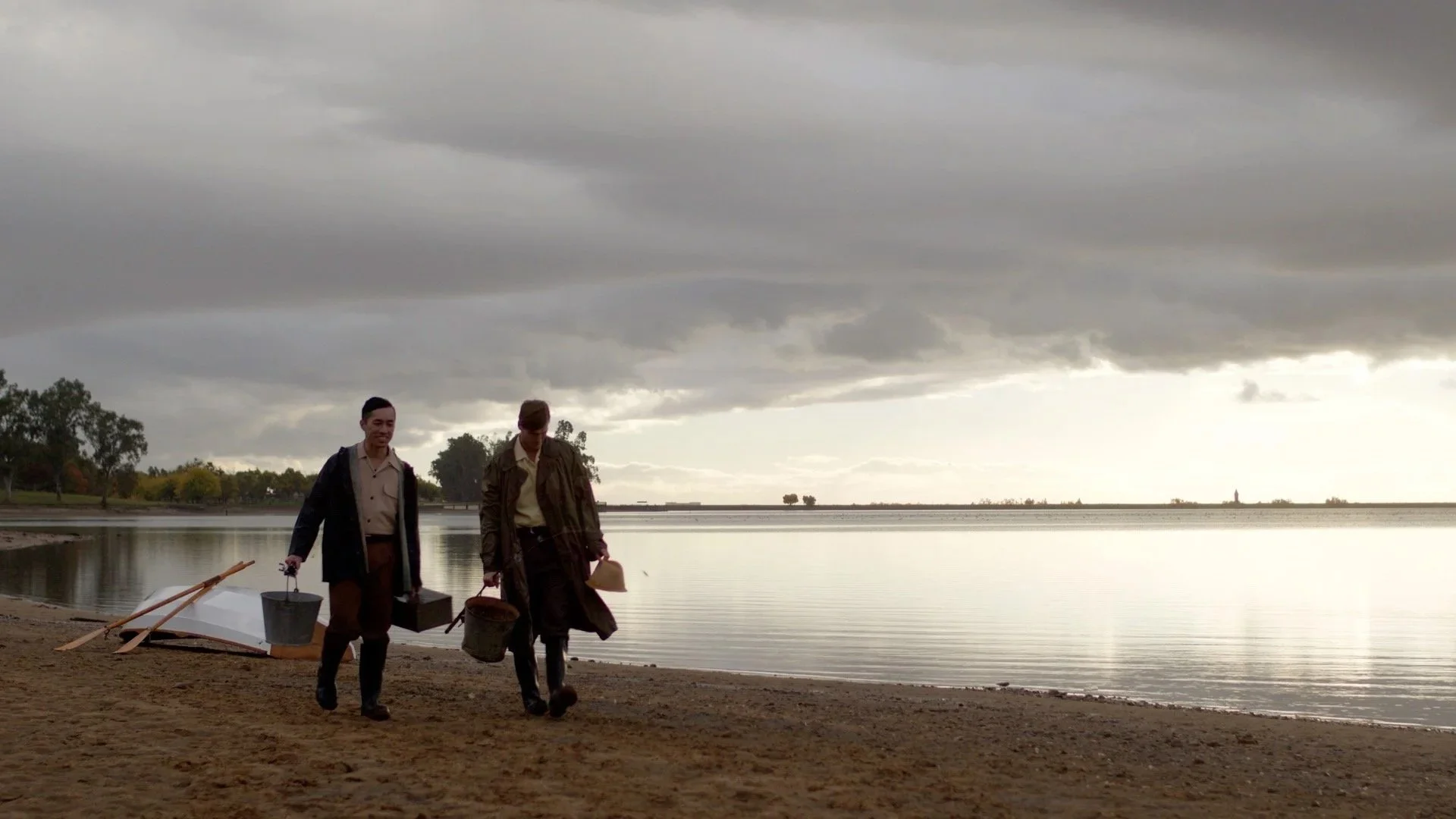 Yoshi Kubo and his best friend Hilmar Blaine after a morning spent fishing. 