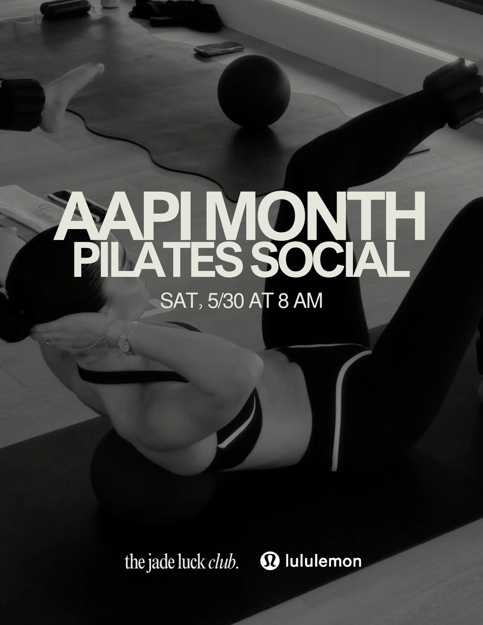 celebrating AAPI Month with movement, matcha, community, and @lululemon 💚✨

This event is FREE but spots are very limited and will go fast 👀

✨ Pilates with @eileentnguyen 
✨ Private shopping hour + attendee discount
✨ First access to new product d