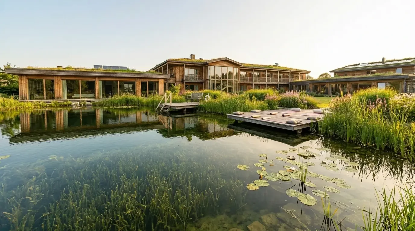 Bio Hotel mit Naturteich