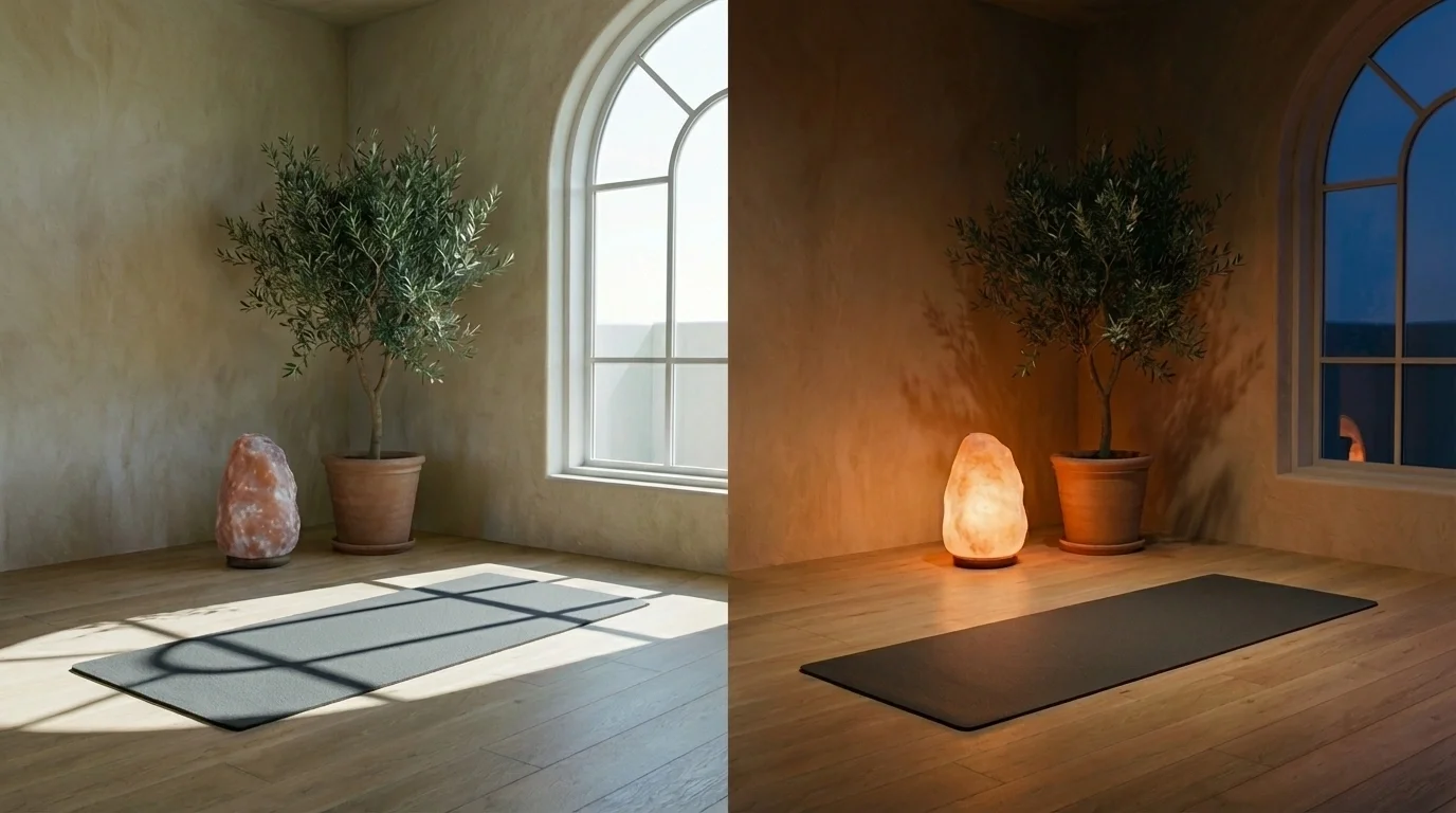Morgen- oder Abendpraxis? Wie Raum &amp; Licht deine Yogaroutine beeinflussen