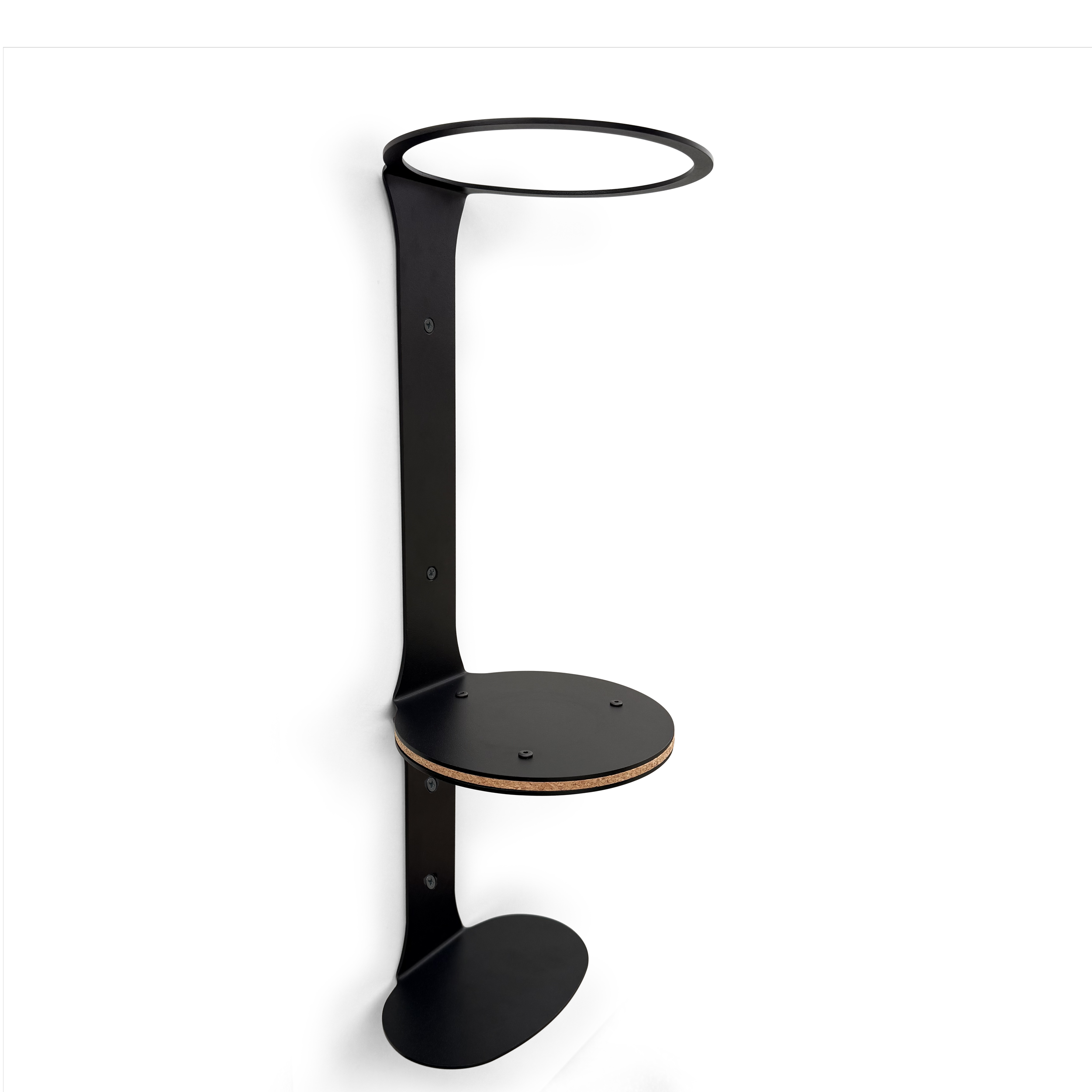 DuoBase Yogamattenhalterung in Schrägansicht im Detail ohne Matte und Yoga Equipment