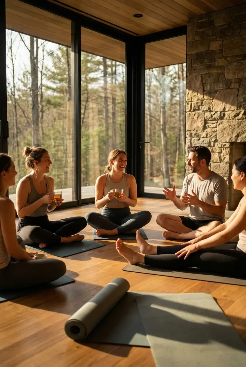 Vinyasa Yoga Retreat in Deutschland mit Yogis die Spaß haben