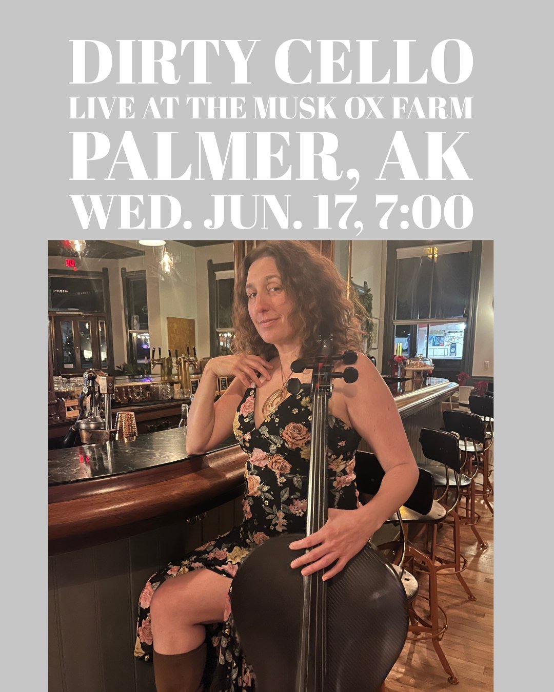 Palmer, AK - here we come! 
And yes, that's right - we're performing on a Musk Ox Farm!