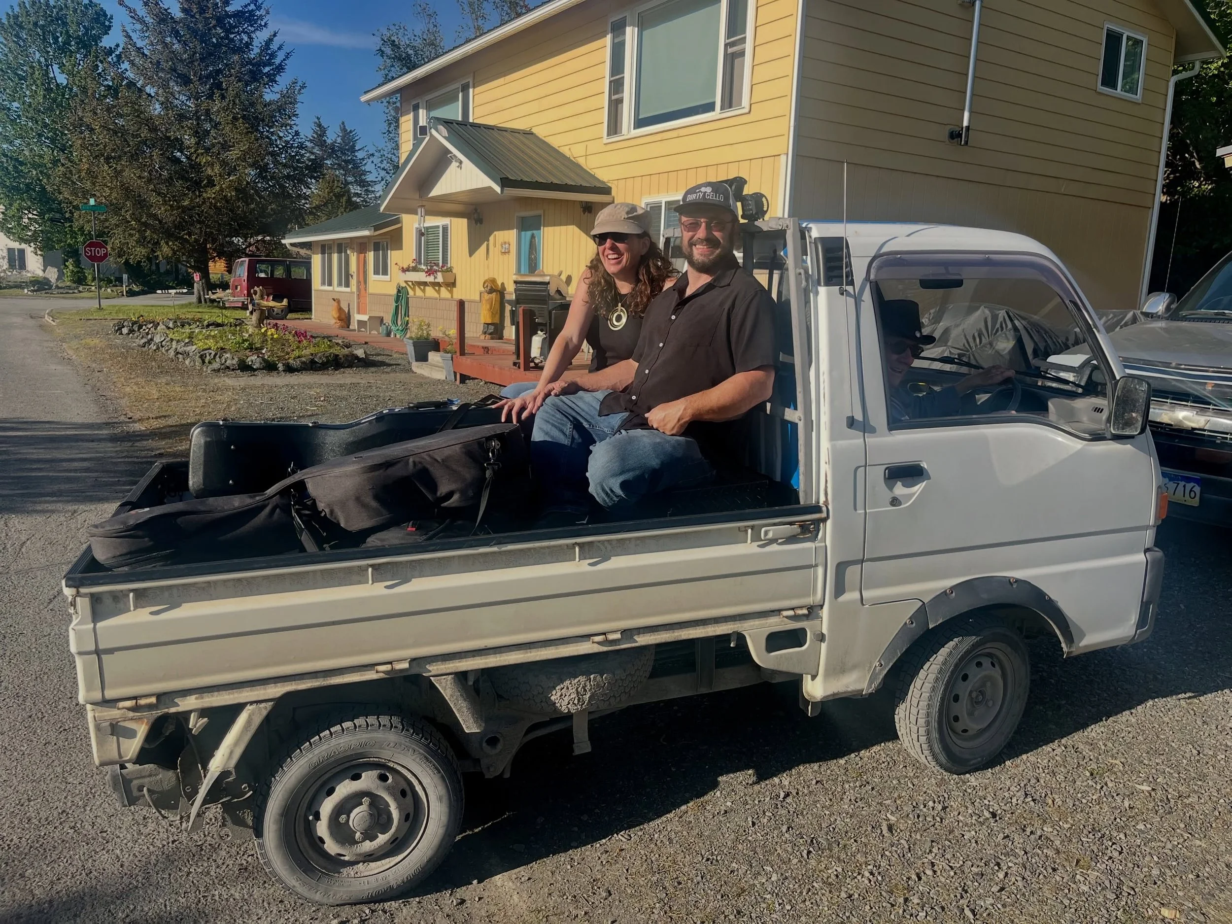 Fun times at the Seldovia Solstice Festival. Traveling in style, having a breakfast at an actual auto parts store, and jamming out on stage with @hope.cassitymusic
