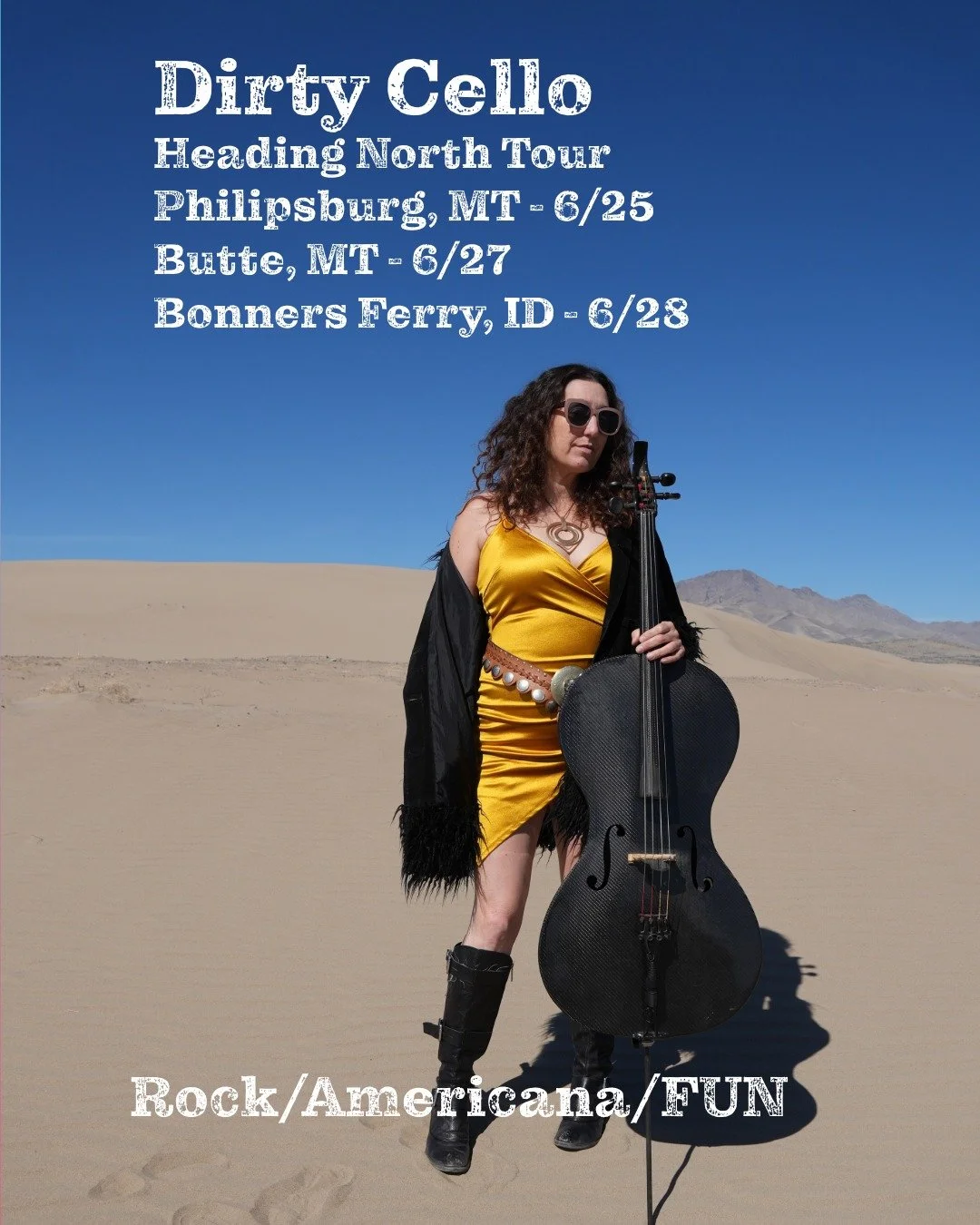 Dirty Cello tours Montana and Idaho..coming up soon!