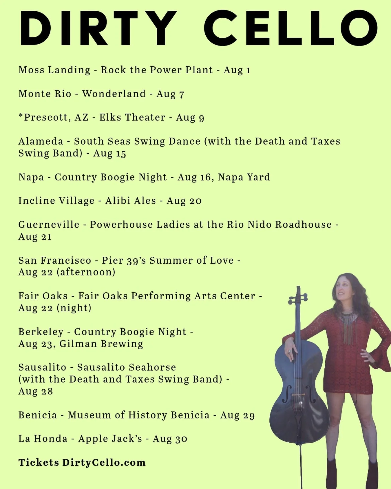 August dates!