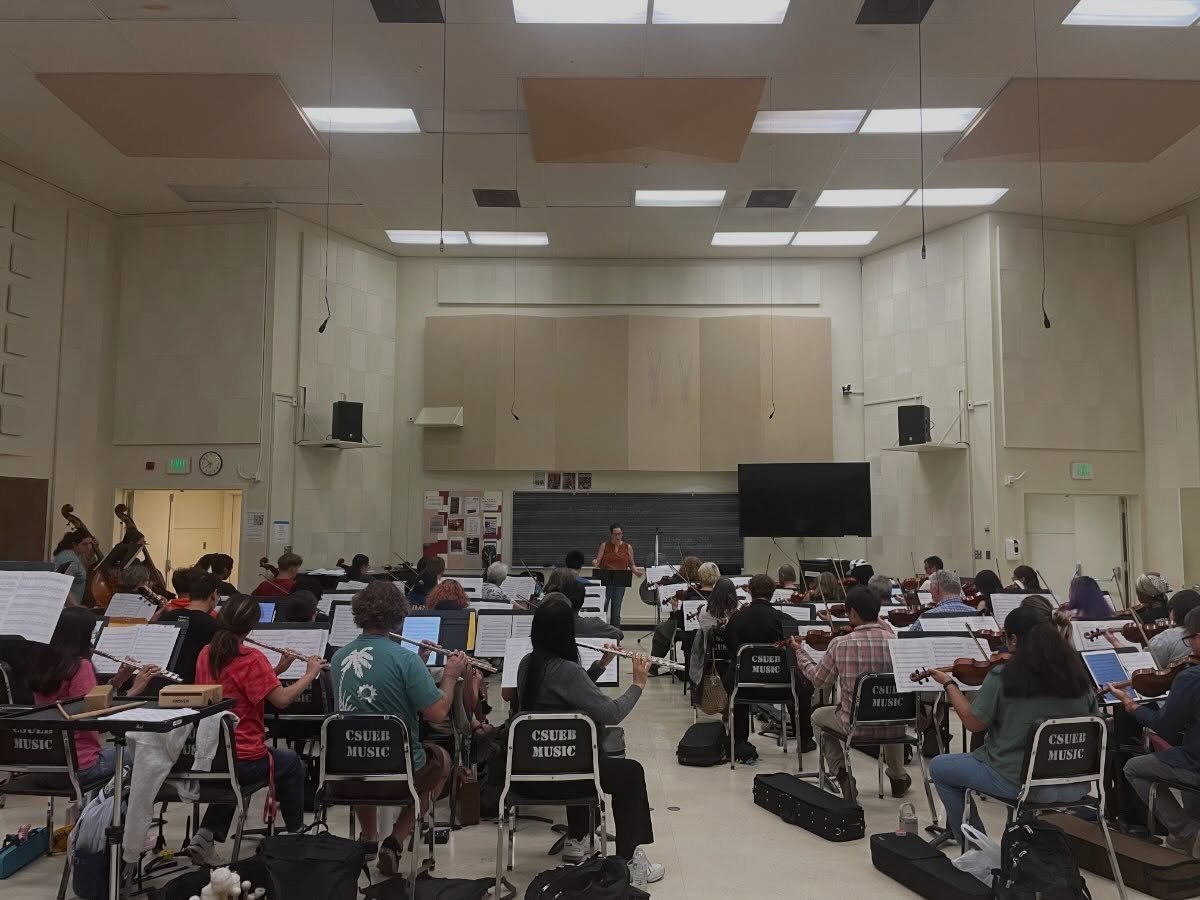 One of my favorite things to do, outside performing, is to conduct the orchestra at Cal State East Bay. In 2 years it&rsquo;s gone from 15 to almost 70 musicians! It&rsquo;s a combined group of students and community members and everybody is welcome 