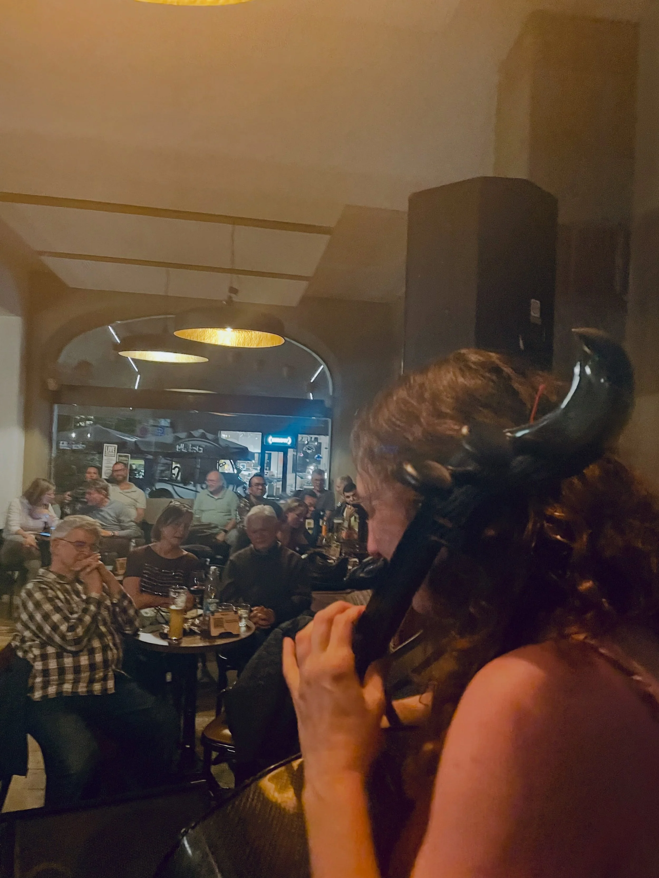 Performed in a palace last night, and tonight we got to do a wild rock and roll show at a great spot in Nuremberg.