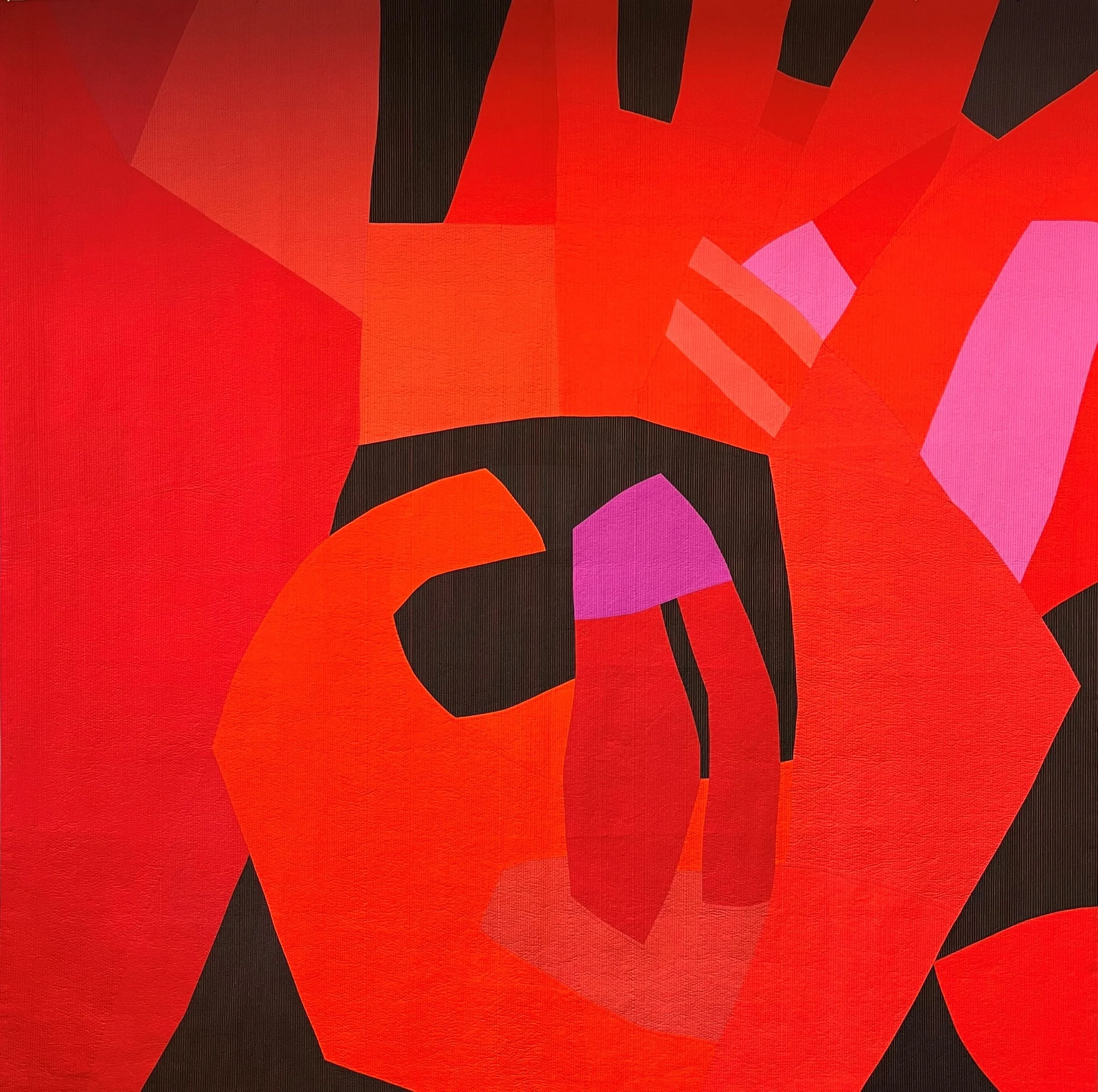 Red Spiral II, 78” x 79”
Photography by Susan Byrnes and Peter Arditio