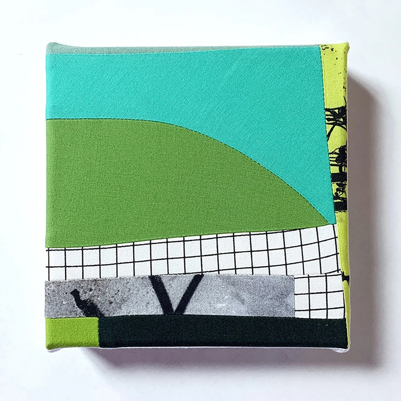 That Hill in the Park, 2021, Fiber, 6x6inches