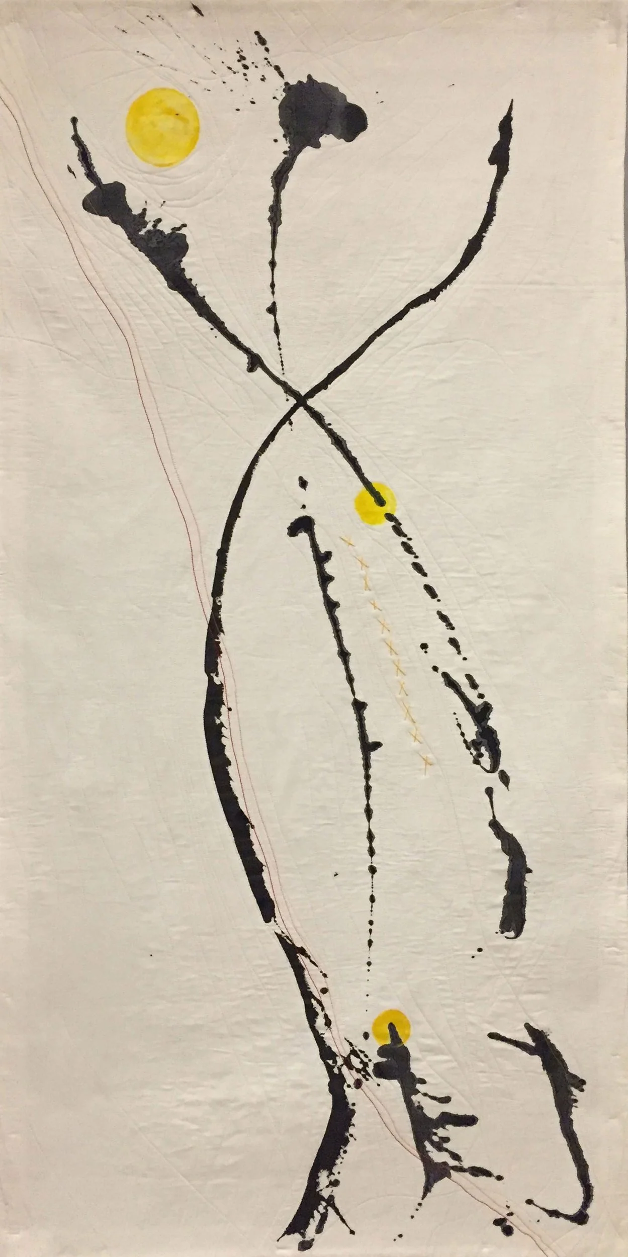 Branches Yellow, 52”Hx27”W