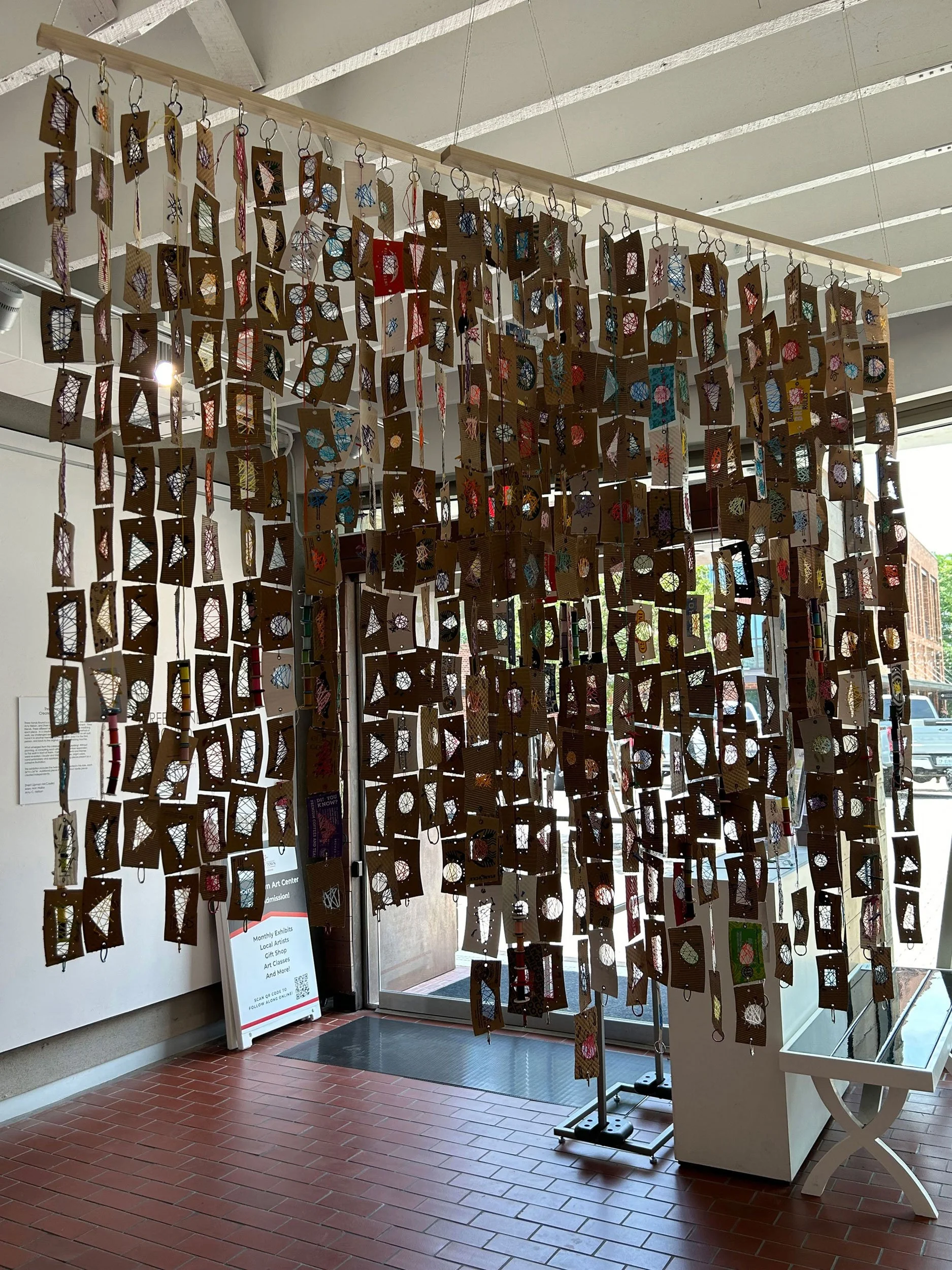 Stitched Web, 65”Hx48”Wx12”D