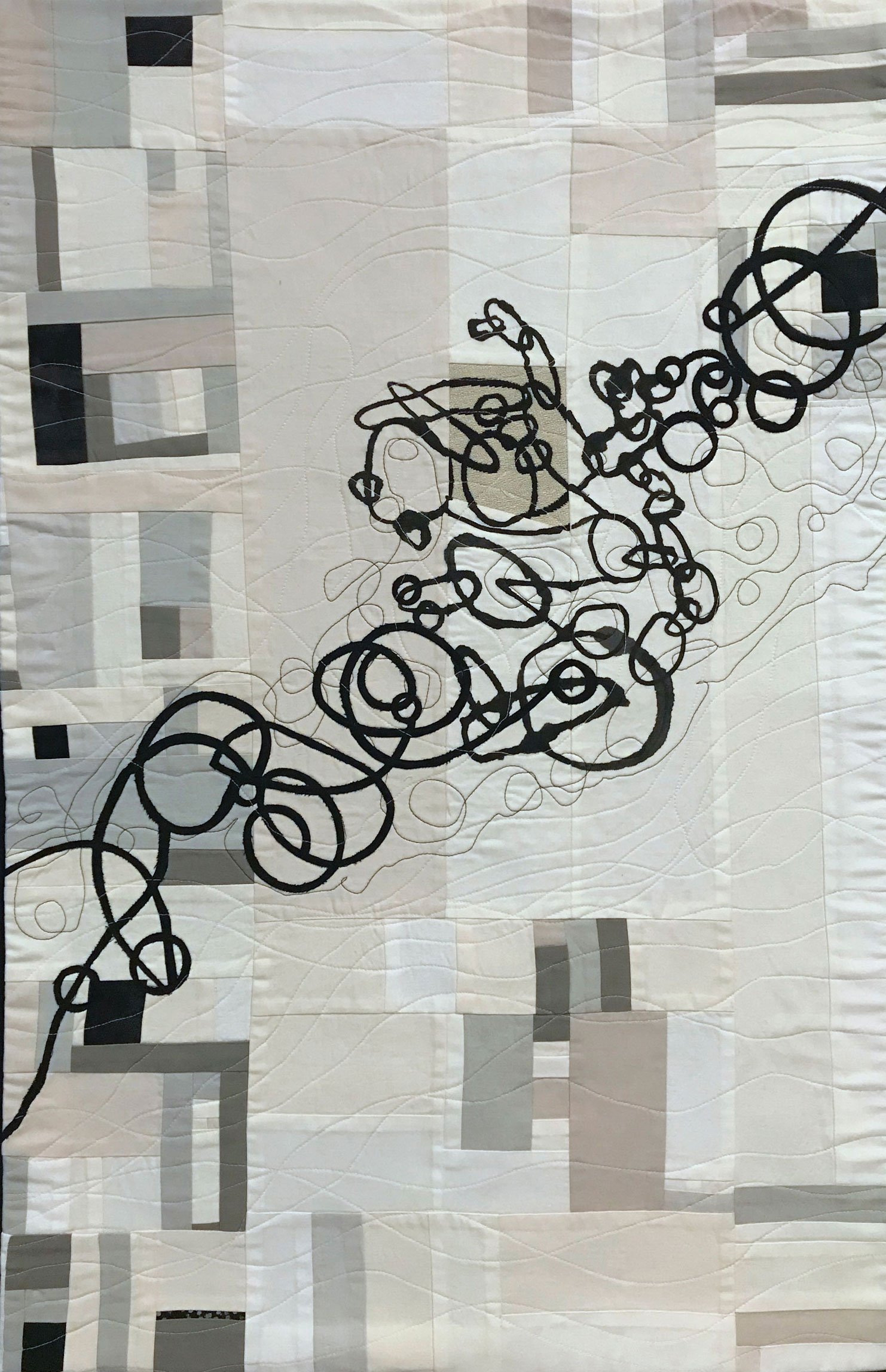 Crossing the Line, 34”Hx22”W