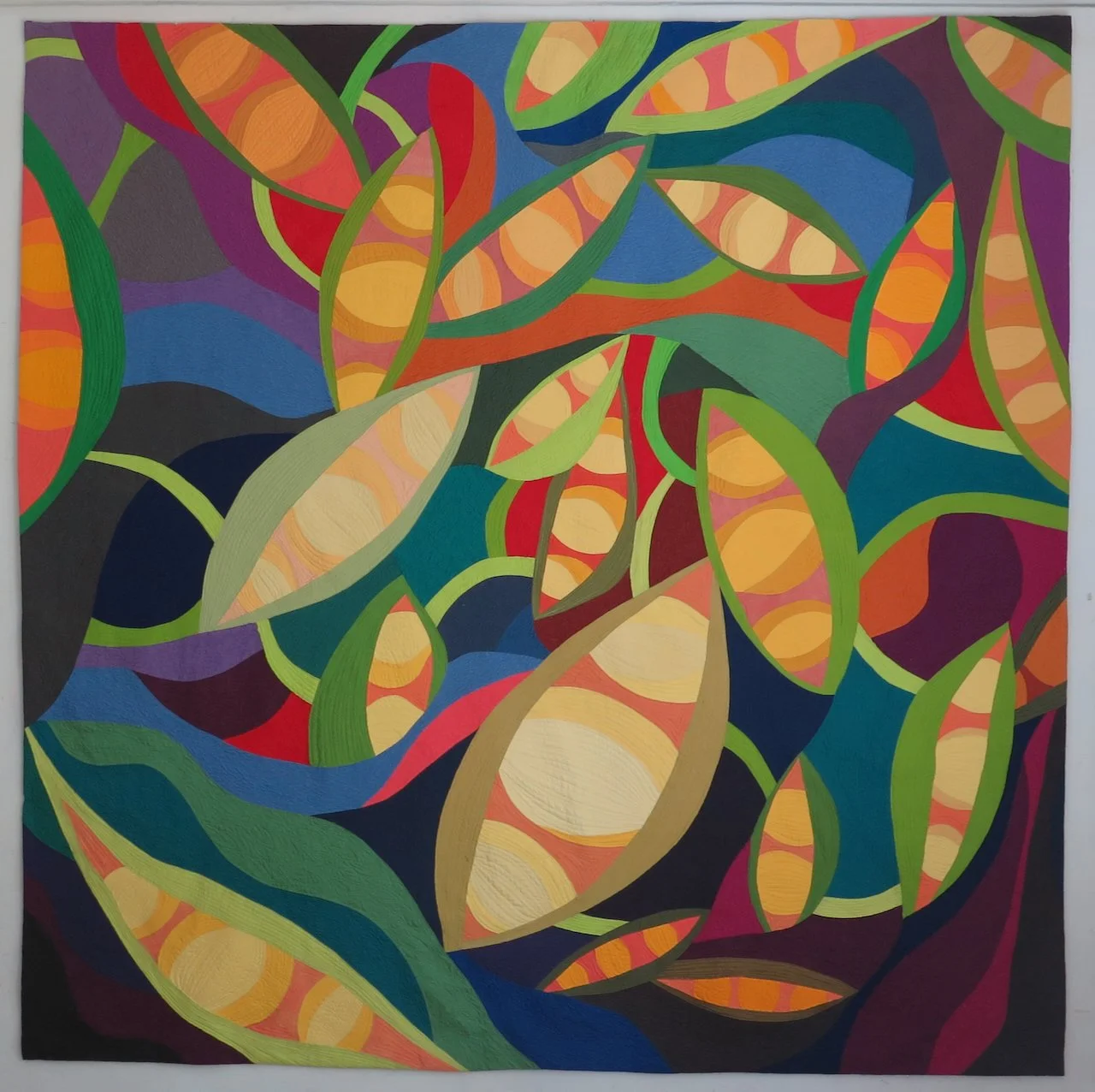  Botanicals 13: Pods  78” H x 78.5” W