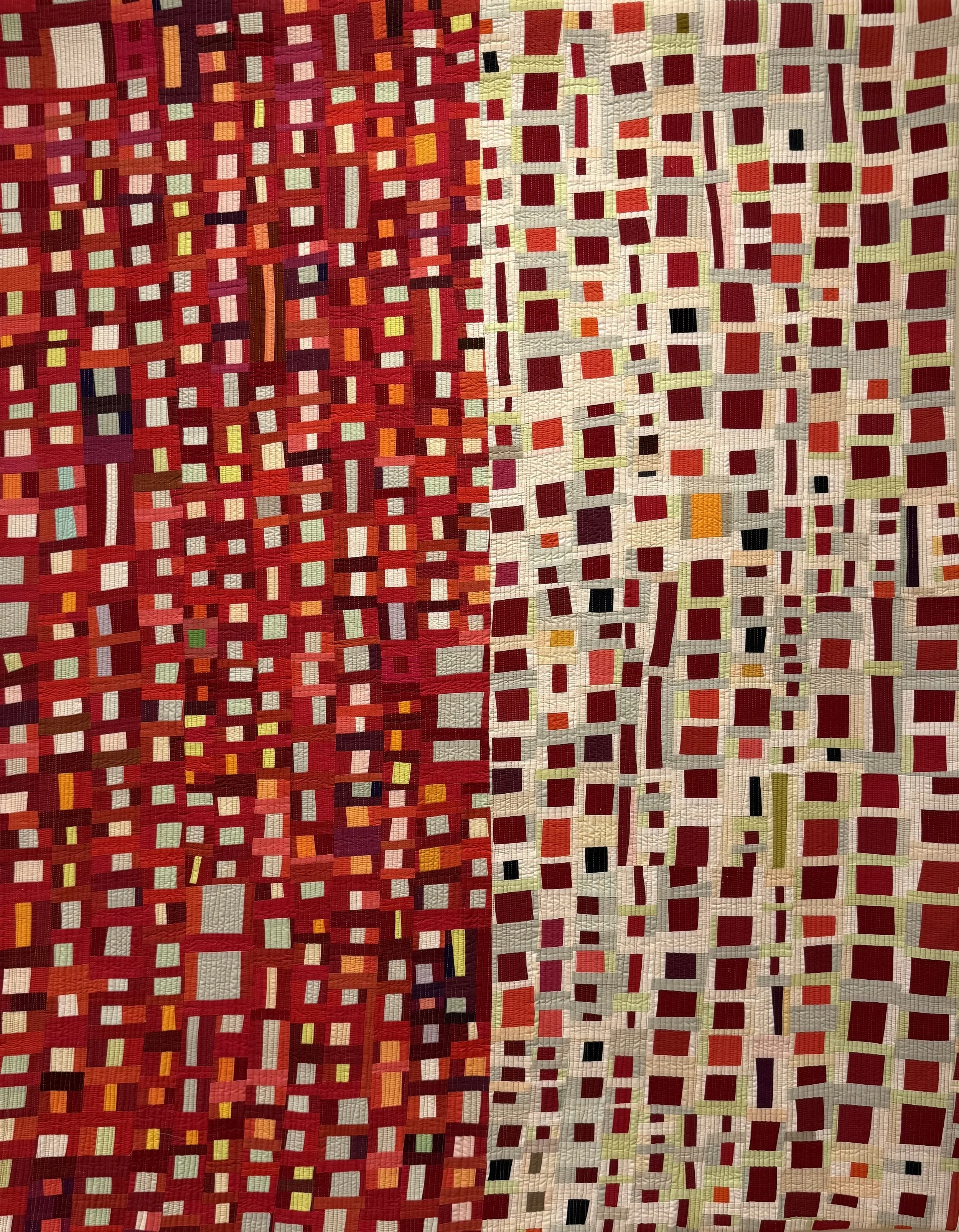 Working In Red And White 57 x 70 
