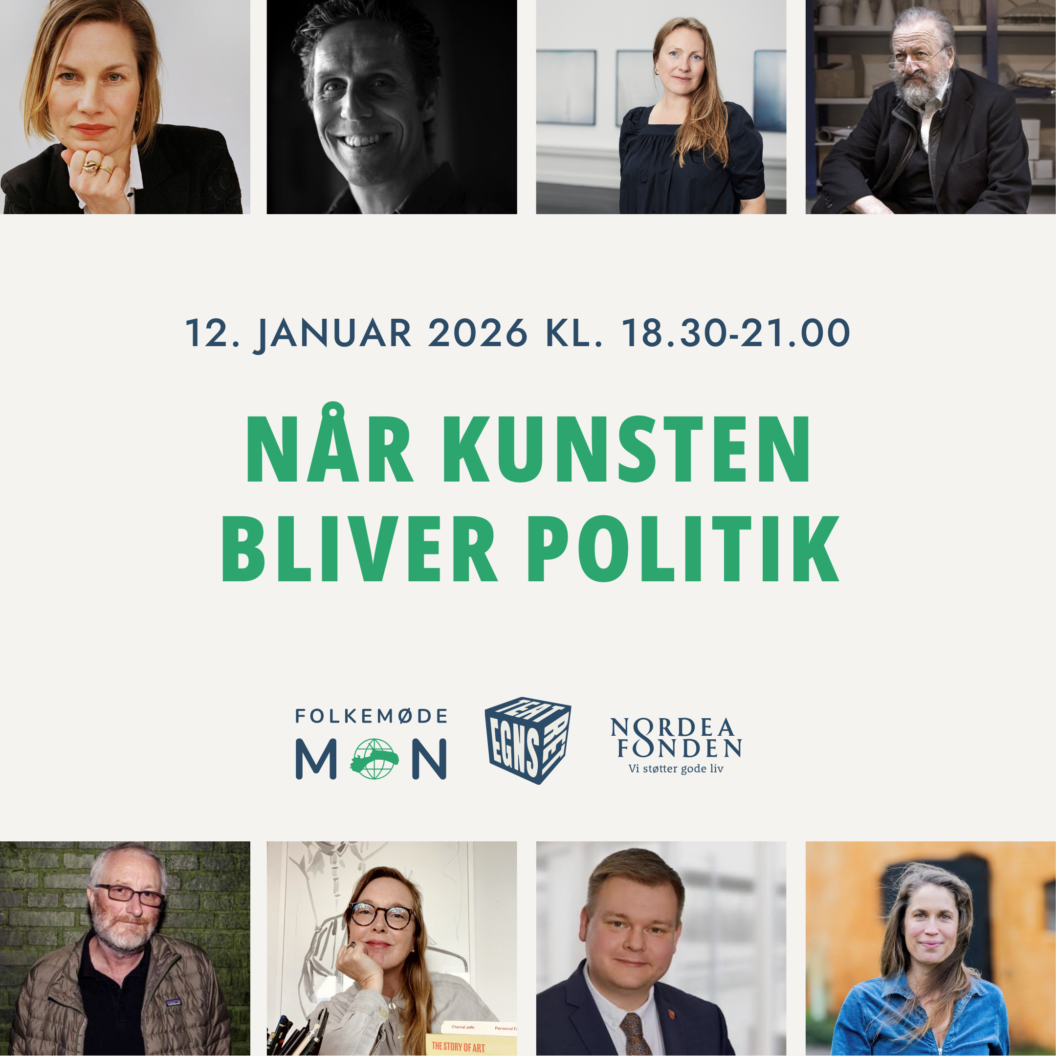 "Når kunsten bliver politik" - Samtalesalon med interaktiv forestilling, 12. januar