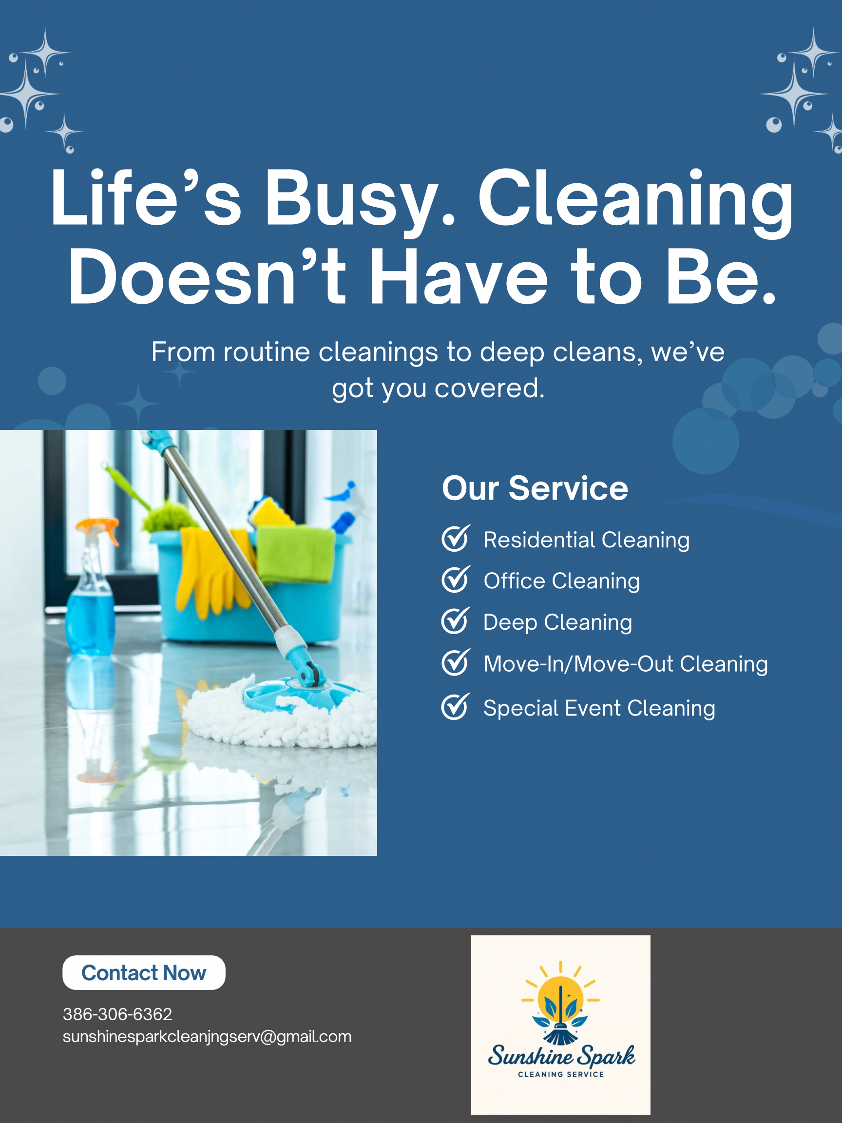 Blue and White Simple Illustrative Cleaning Service Promotional Poster.png