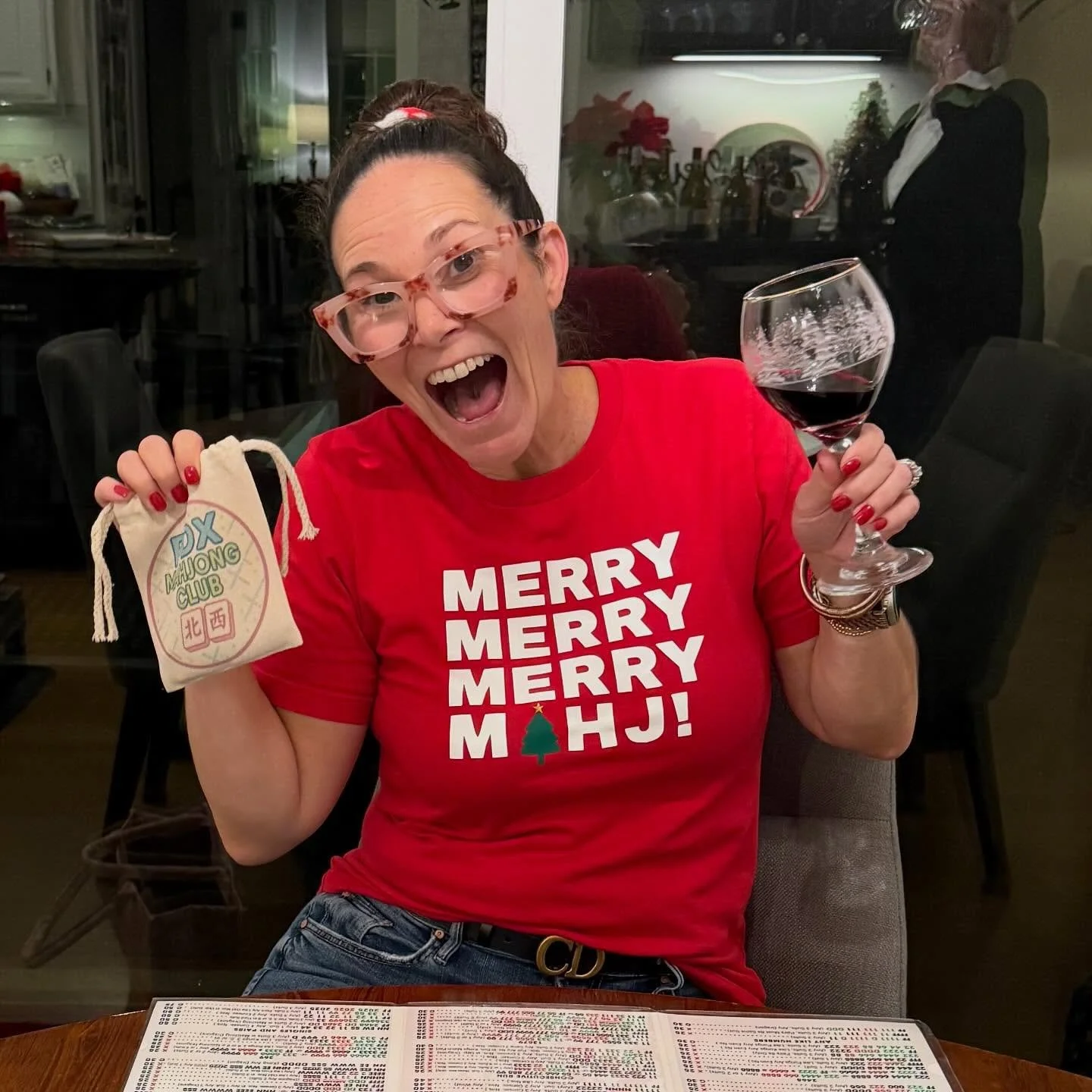 Wishing everyone a very Merry Mahj!!!!! 💚❤️🎄