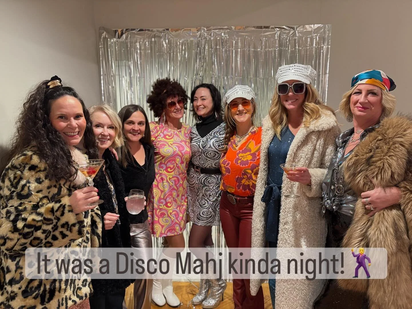 🪩Oh what a night! Beth was the Mahj hostess with the mostest! We brought Disco to the Mahj Table!!! Sooooo much laughter, singing and Mahjonging!!!!🪩