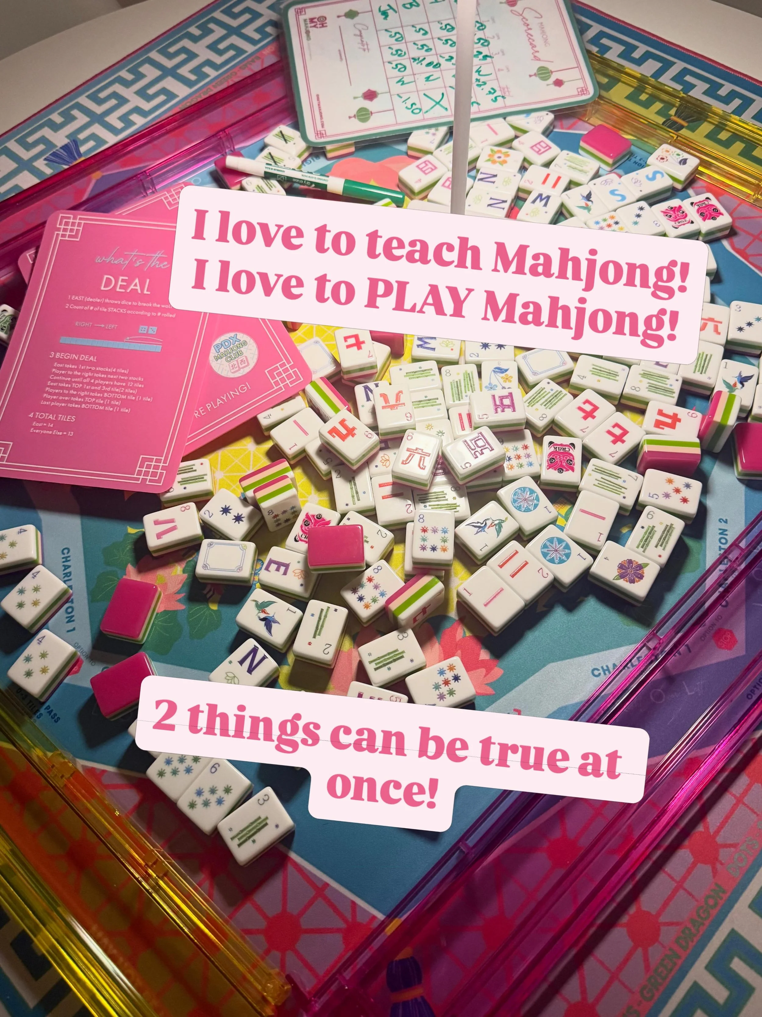 🩷I started teaching so I could PLAY!!🩷

No greater gift than to sit at a table to laugh, cry, cuss and cheers to a Bird with my peeps! 😂

🀄️COME PLAY WITH US!!!