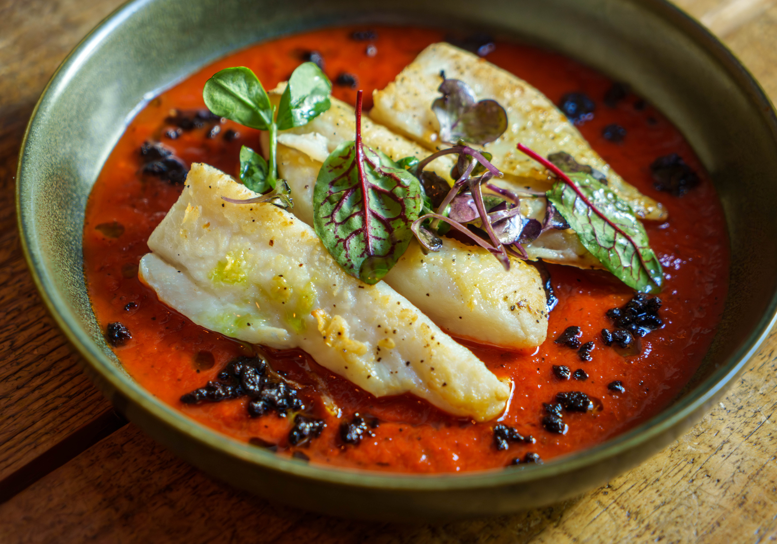 Roasted Cod Arrabbiata