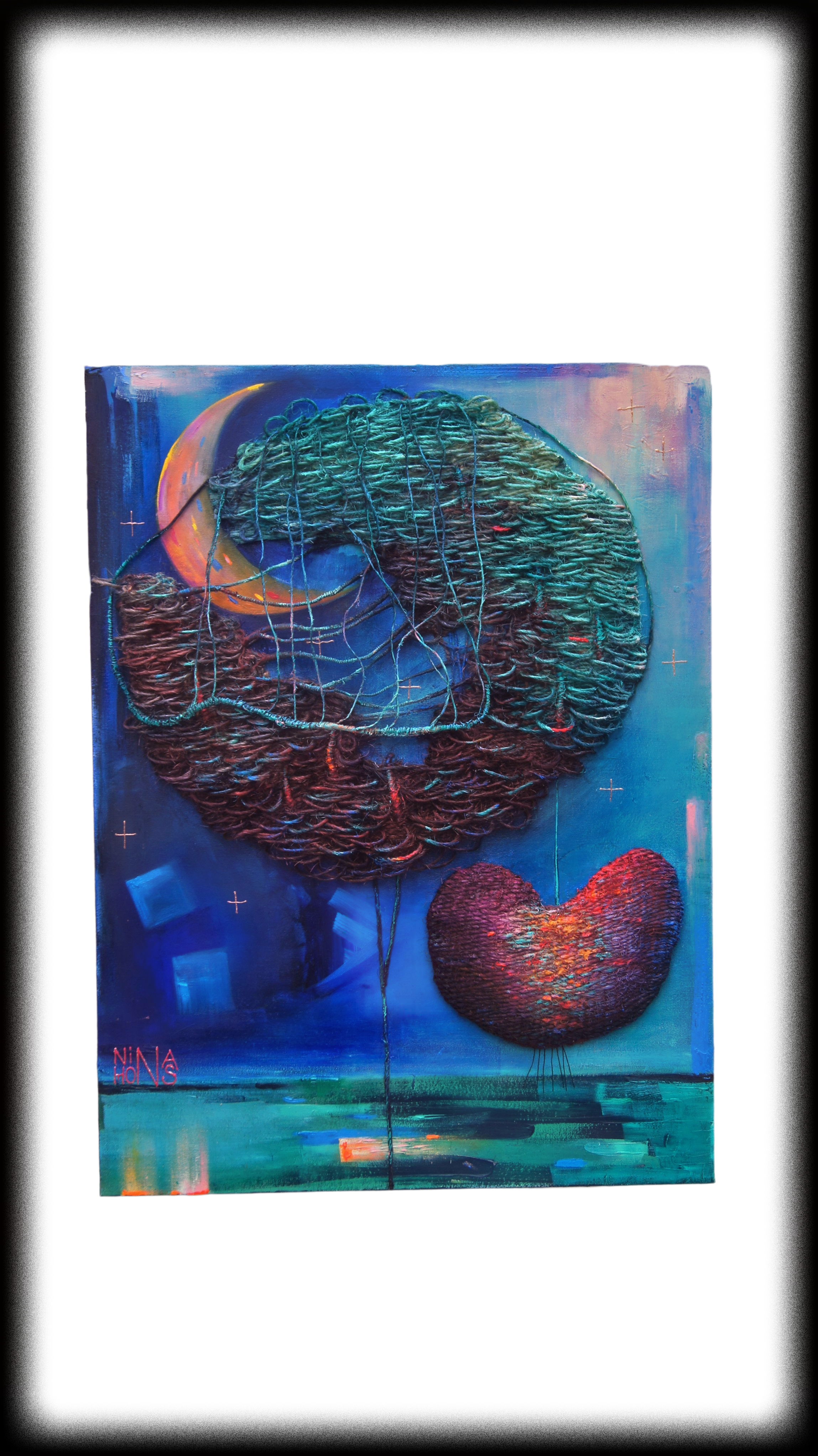 Moonlight Rhapsody
(In Private Collection, Chicago)
Mixed Media
40 x 30