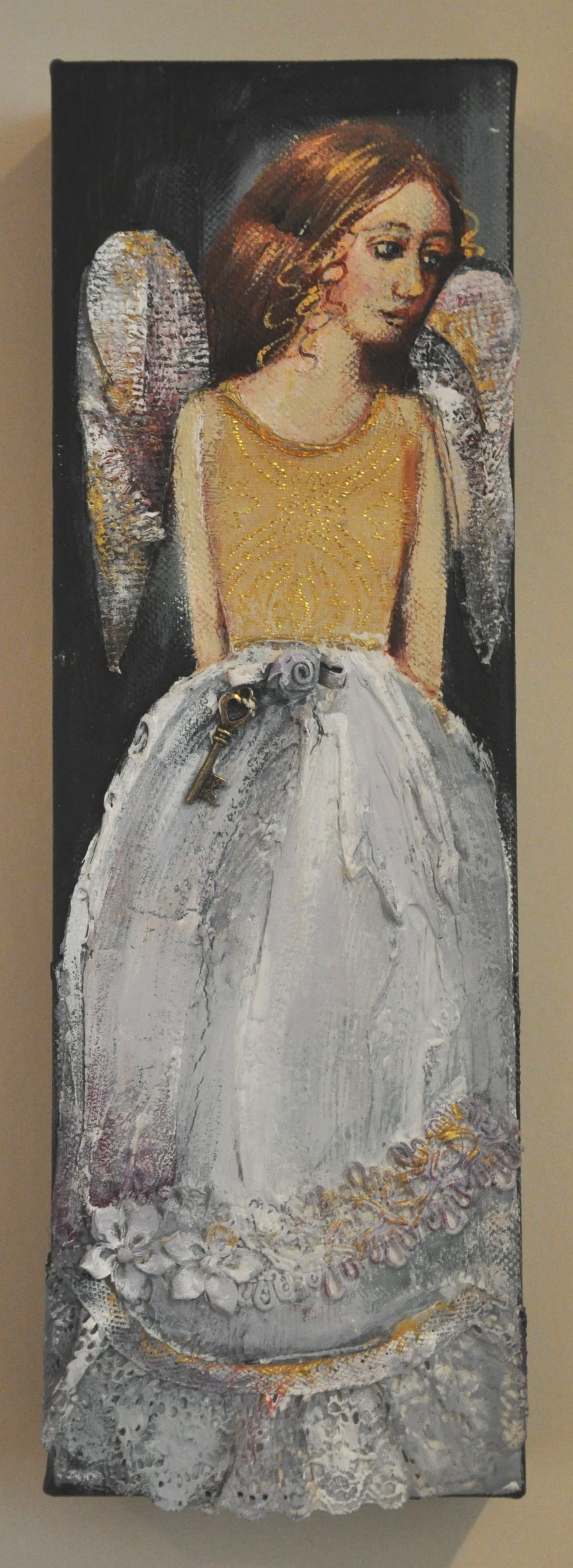 Angel with Key
Mixed Media
12 x 4