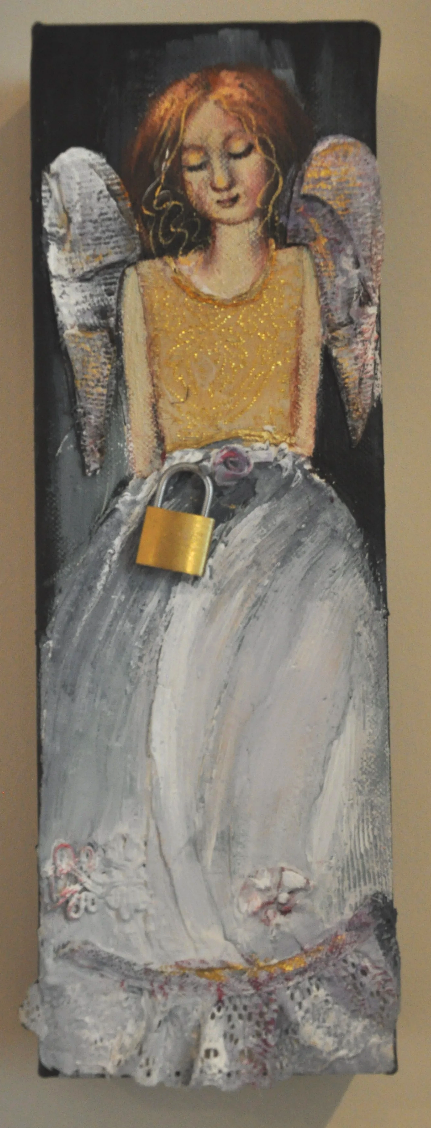 Angel with Lock
Mixed Media
12 x 4