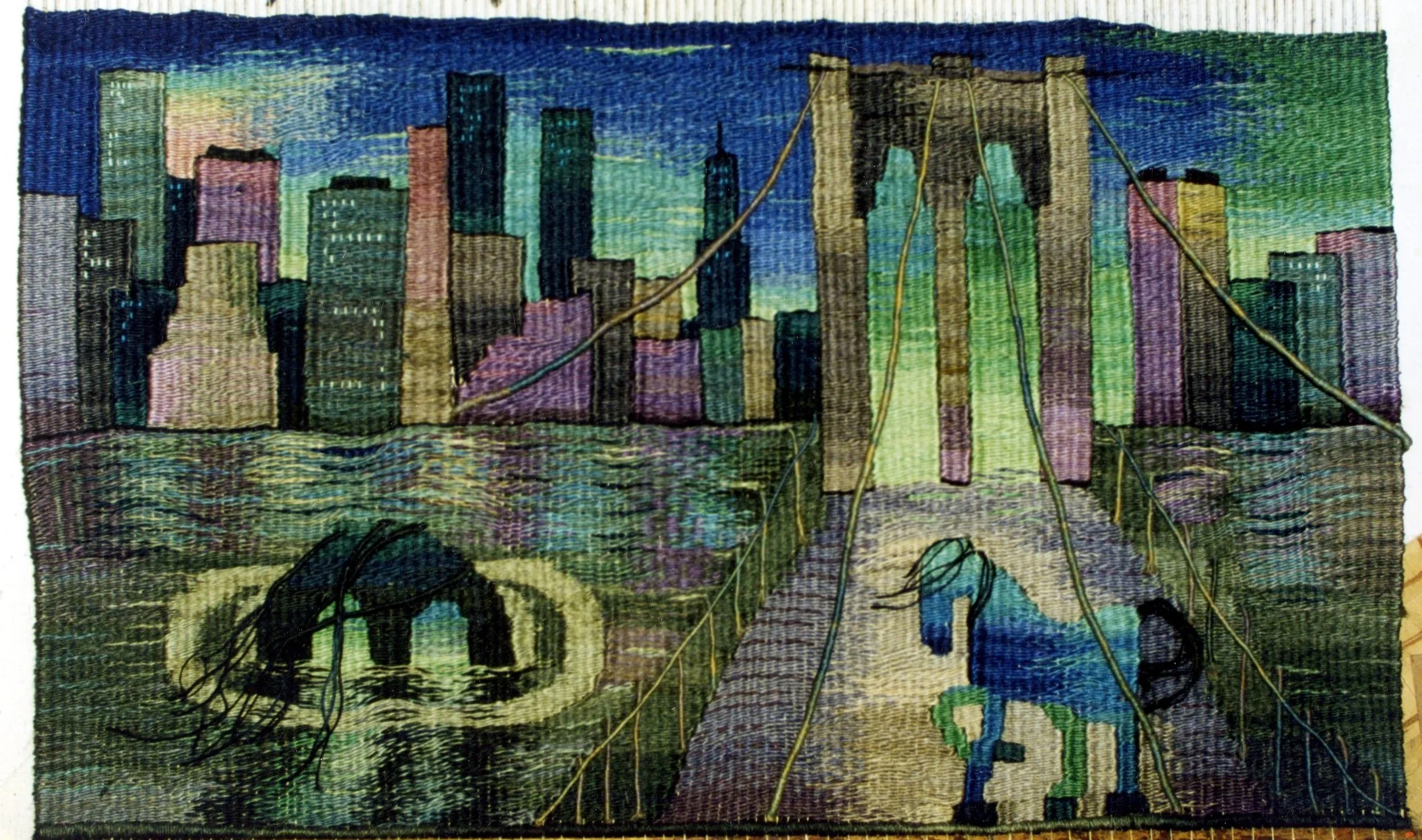 Blue Horse and Troll in Manhattan
Sisal Fiber
59 x 79