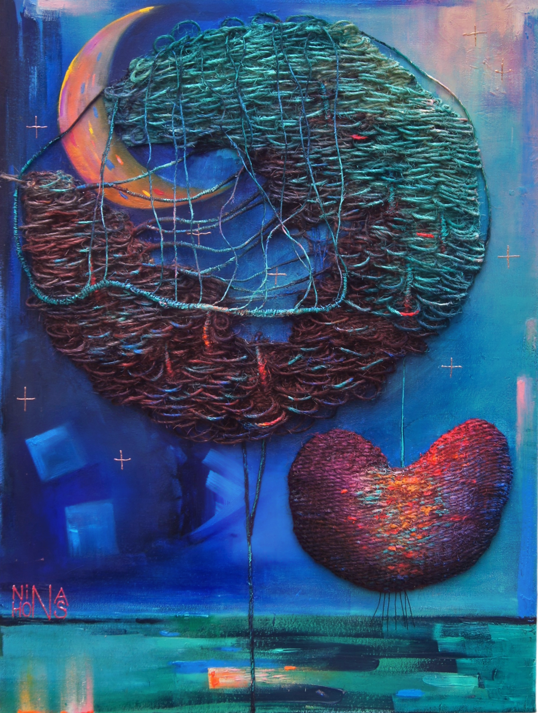 Moonlight Rhapsody
(In Private Collection, Chicago)
[Mixed Media
40 x 30]