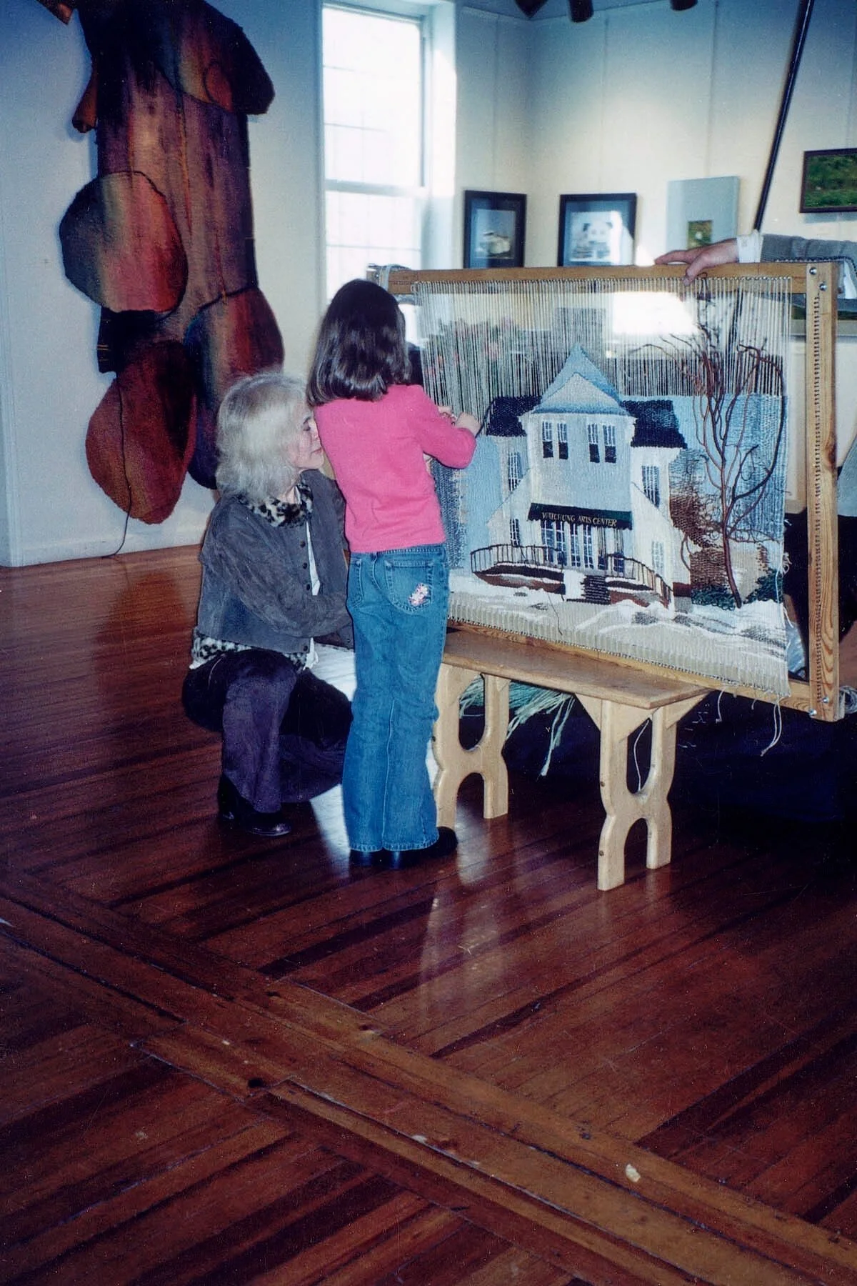 Watchung Arts Center Demonstration
Sisal Fiber Tapestry on Wooden Frame
30 x 50