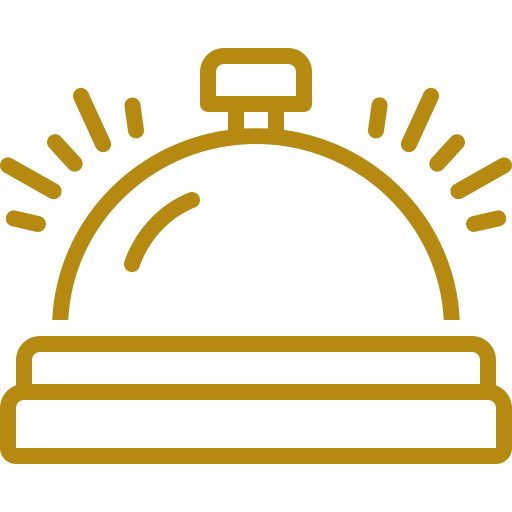 Icon of a dish or food covered with a cloche serving dome.