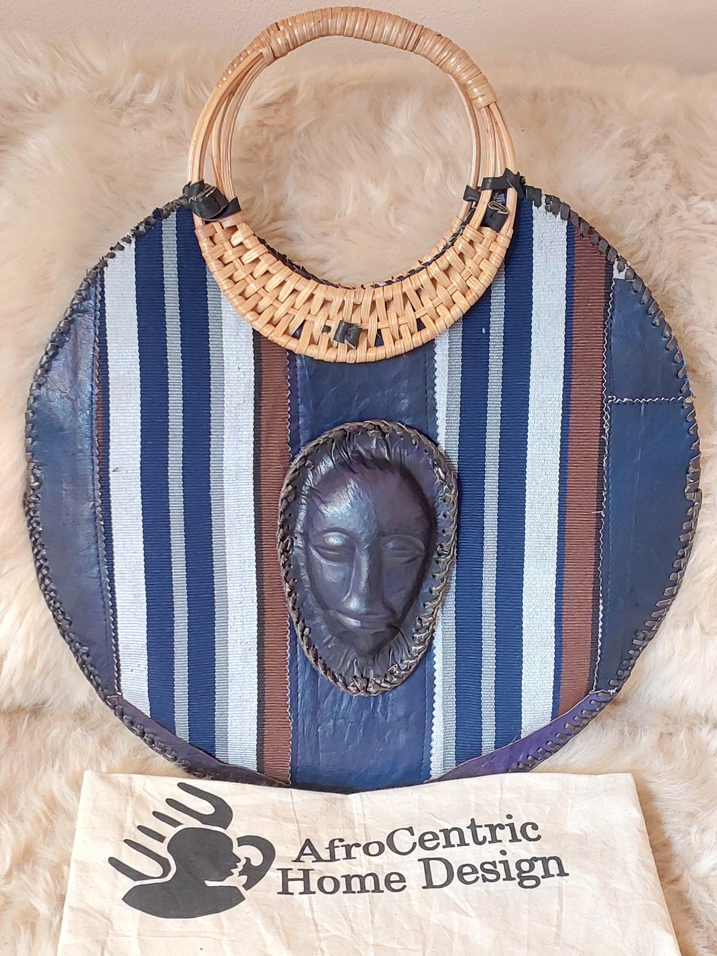 Once In A Blue Moon African Hand Bag